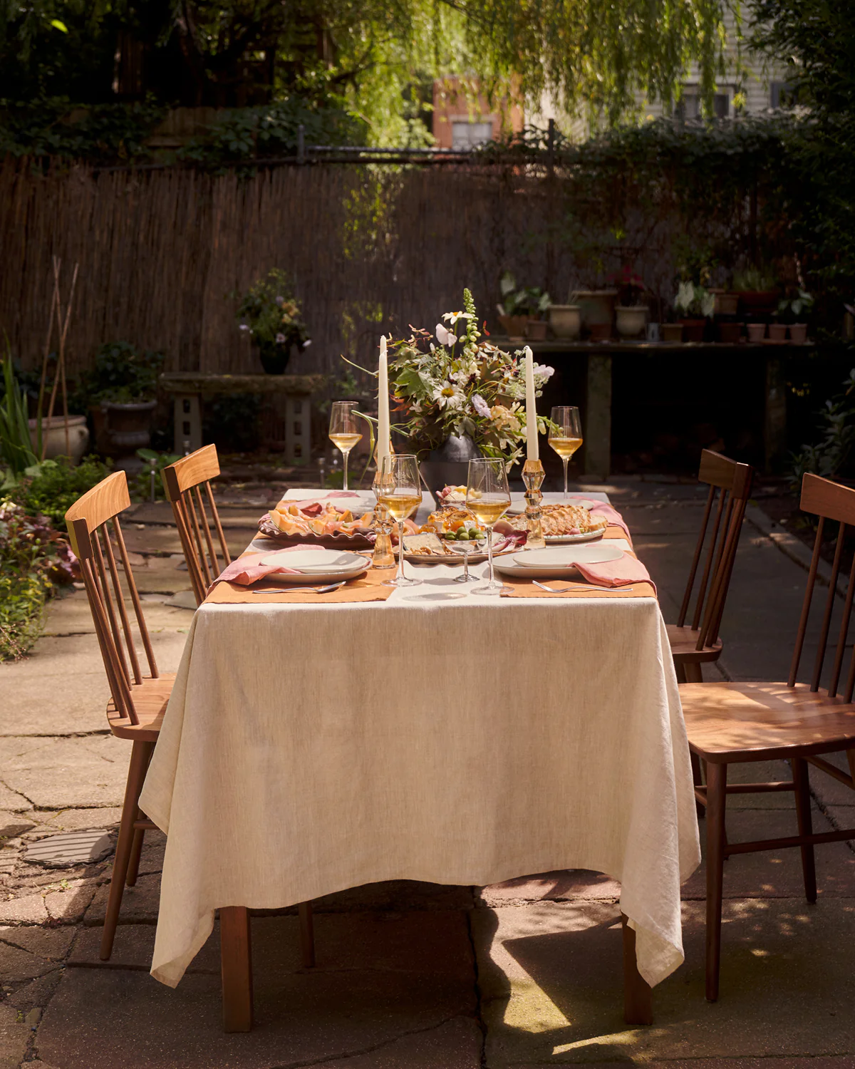 Rust 100% French Flax Linen Placemats (Set of Four) - Image 5