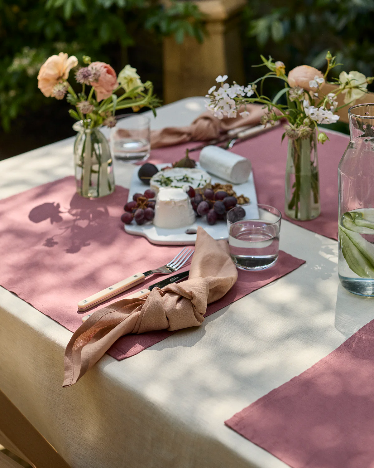 Terracotta 100% French Flax Linen Napkins (Set of Four) - Image 4
