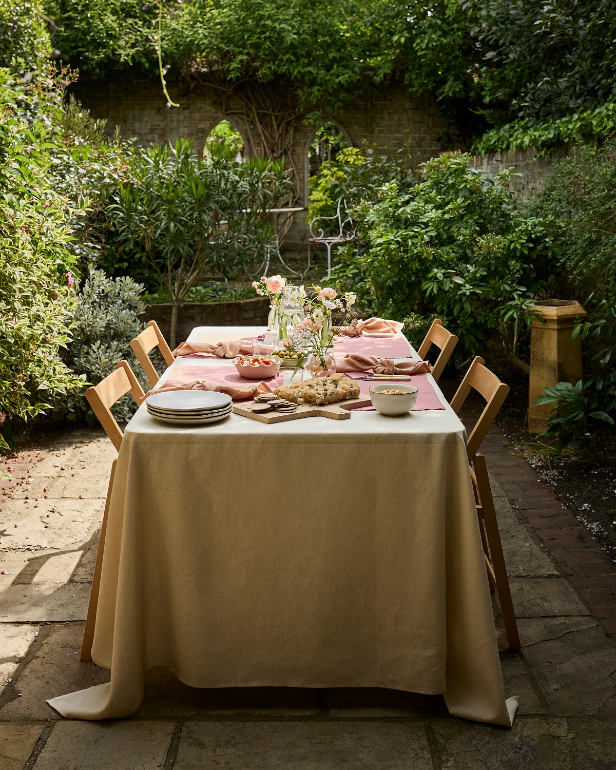 Terracotta 100% French Flax Linen Napkins (Set of Four) - Image 5