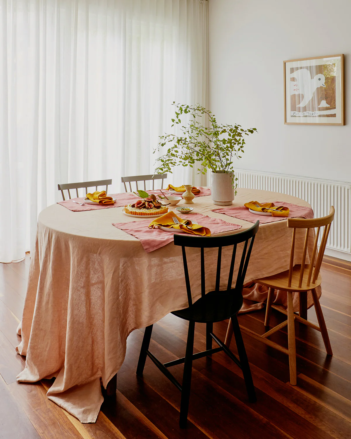 Pink Clay 100% French Flax Linen Placemats (Set of Four) - Image 5