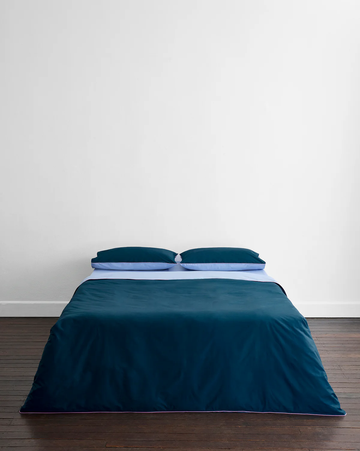 Aegean, Sky & Bubblegum Piped 100% Organic Cotton King Pillowcases (Set of Two) - Image 3