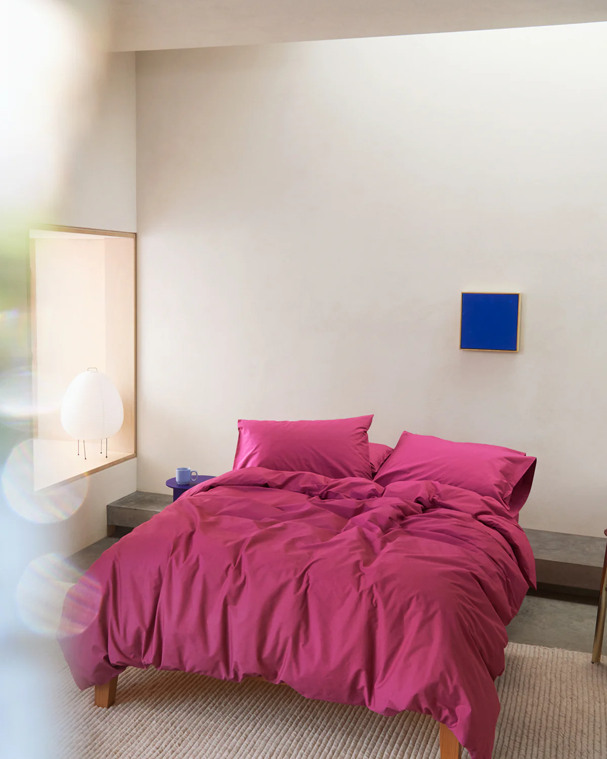 Berry 100% Organic Cotton Duvet Cover - Image 4