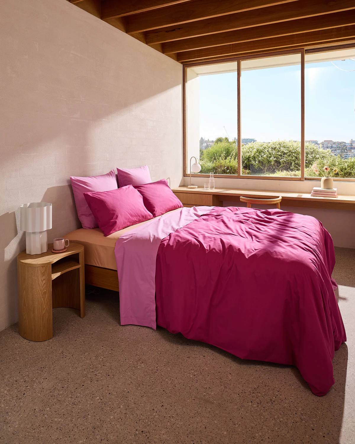 Bubblegum 100% Organic Cotton European Pillowcases (Set of Two) - Image 4