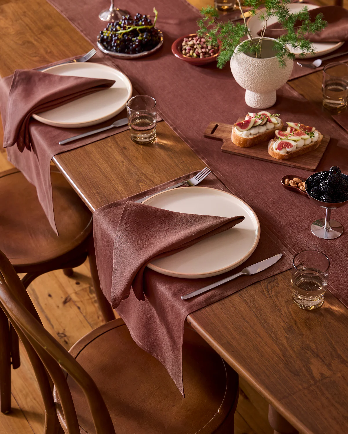 Cacao 100% French Flax Linen Placemats (Set of Four) - Image 2