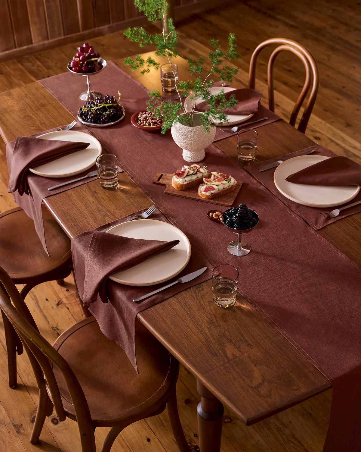 Cacao 100% French Flax Linen Placemats (Set of Four) - Image 3