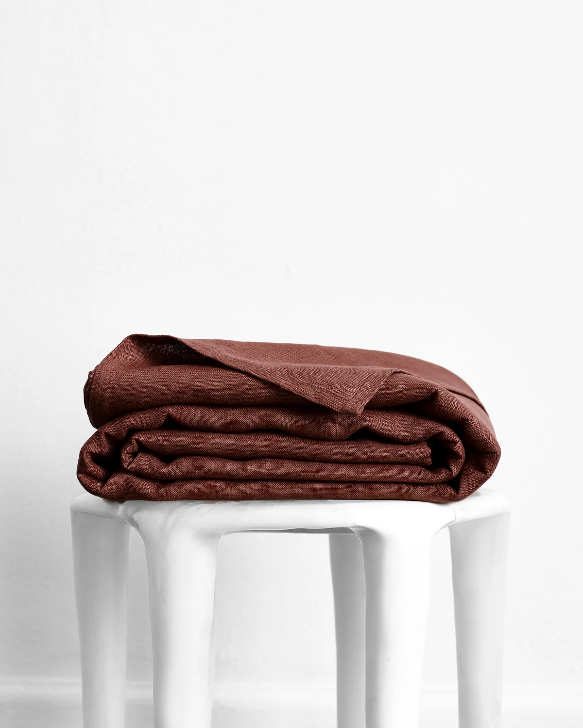 Cacao Heavy Linen Bed Cover - Image 4