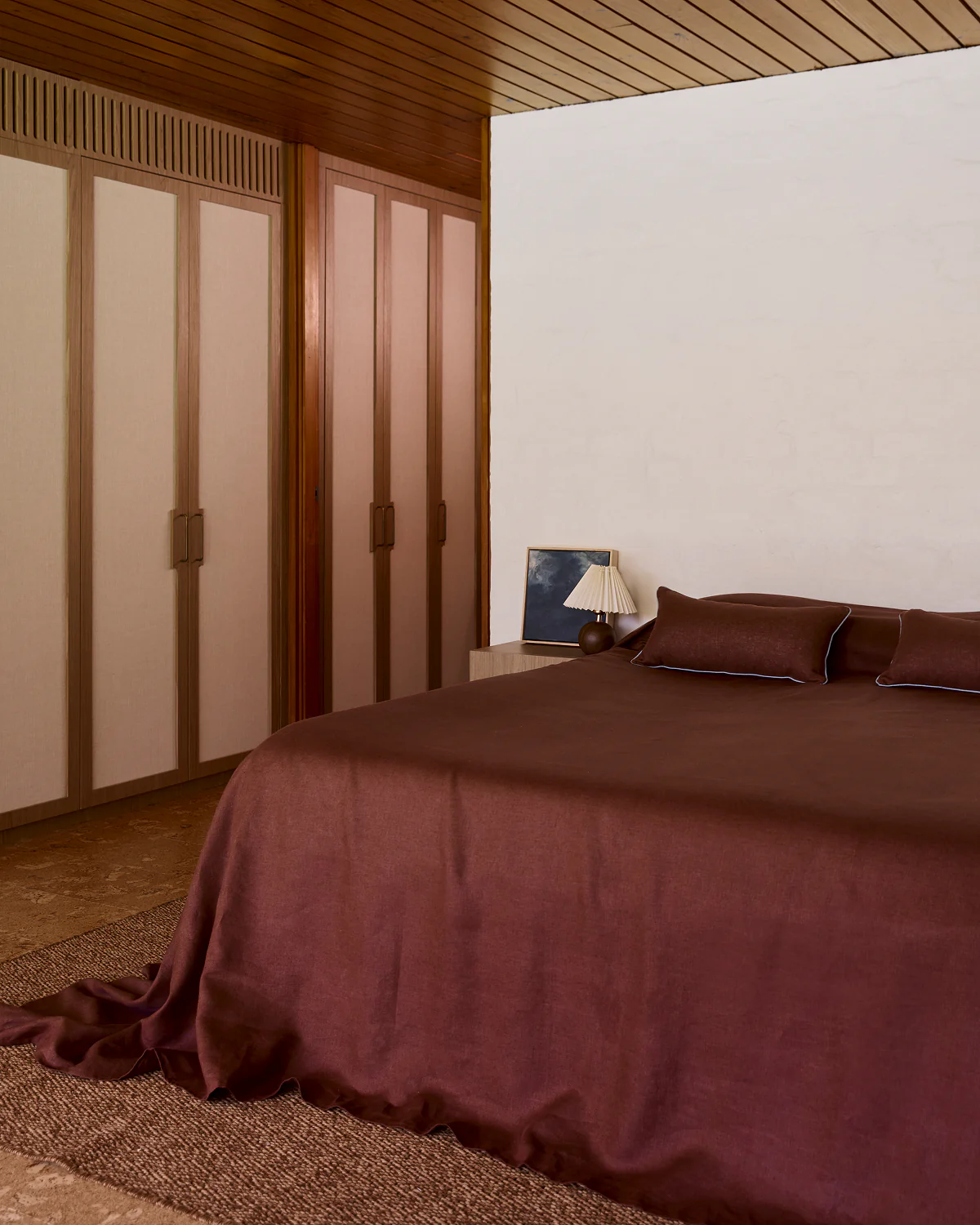 Cacao Heavy Linen Bed Cover - Image 5