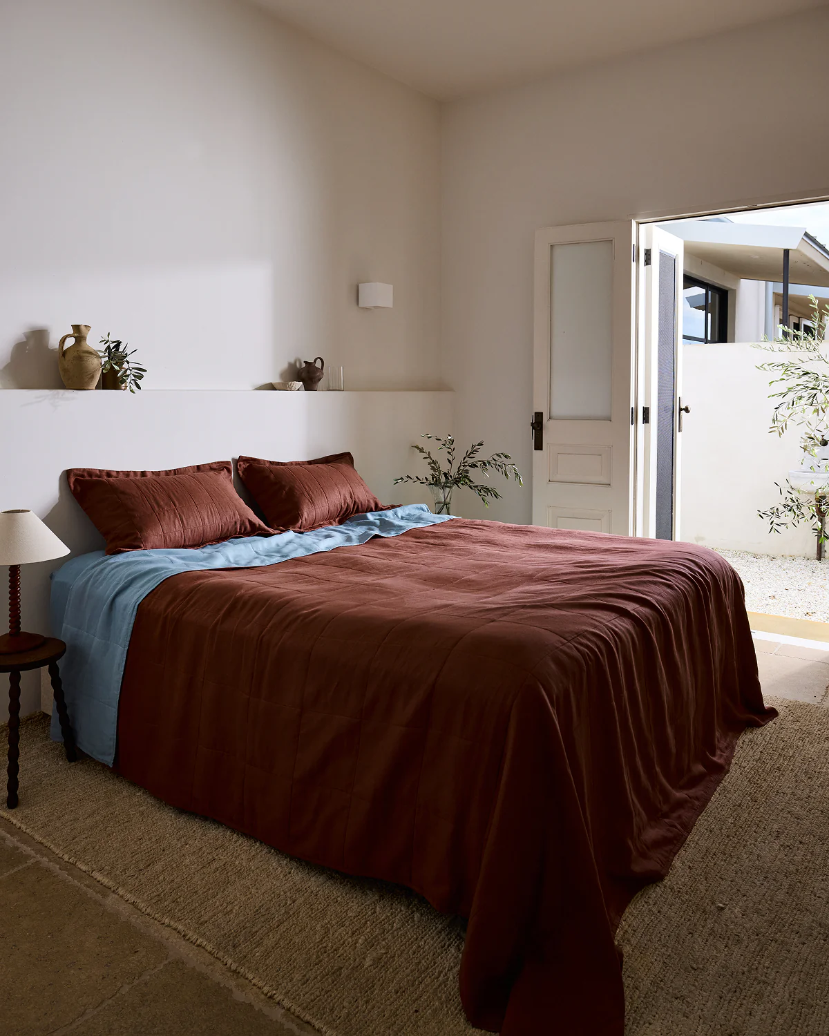 Cacao & Lagoon Two-Tone Quilt - Image 4