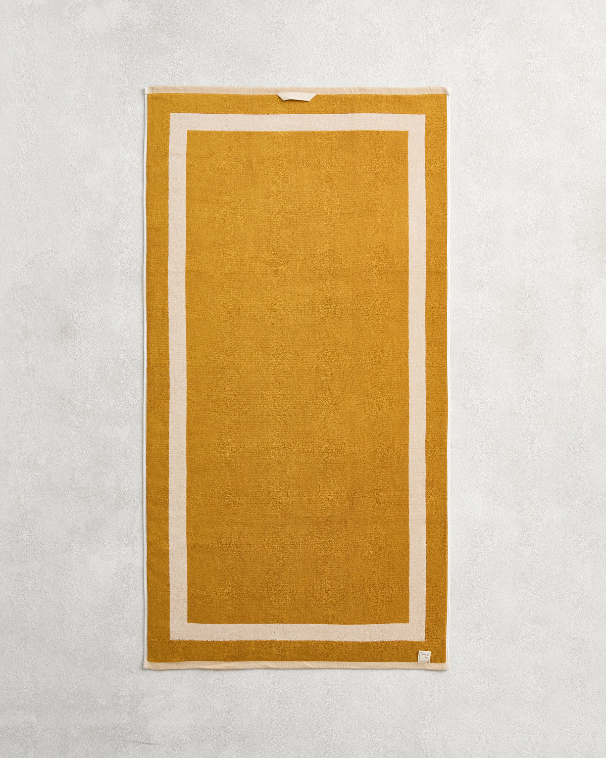 Crème & Turmeric Two-Toned 100% Cotton Terry Bath Towel Bundle - Image 5