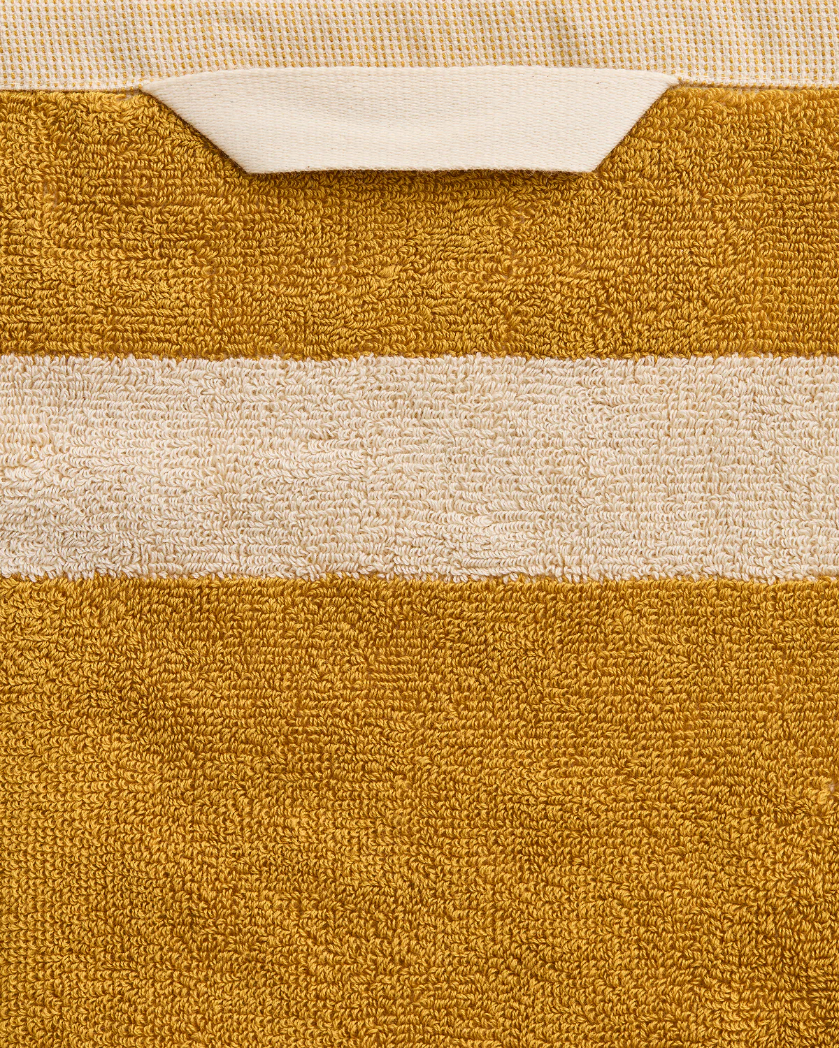 Crème & Turmeric Two-Toned 100% Cotton Terry Bath Towel Bundle - Image 6