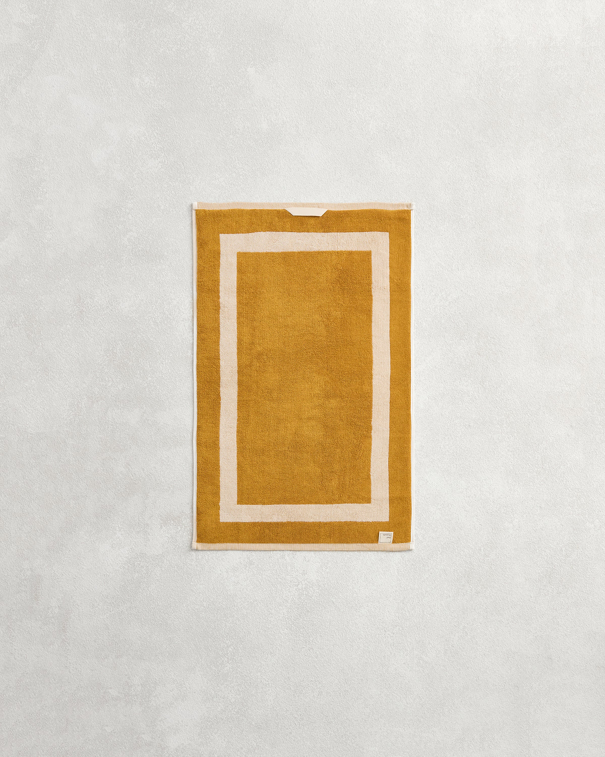 Crème & Turmeric Two-Toned 100% Cotton Terry Hand Towel - Image 5