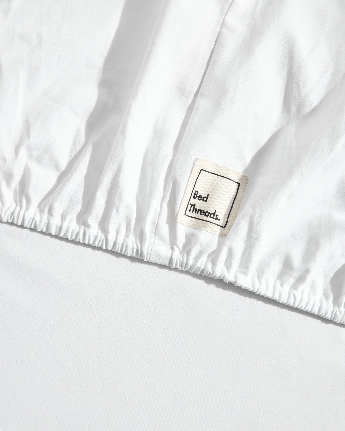 Crisp White 100% Organic Cotton Fitted Sheet - Image 2
