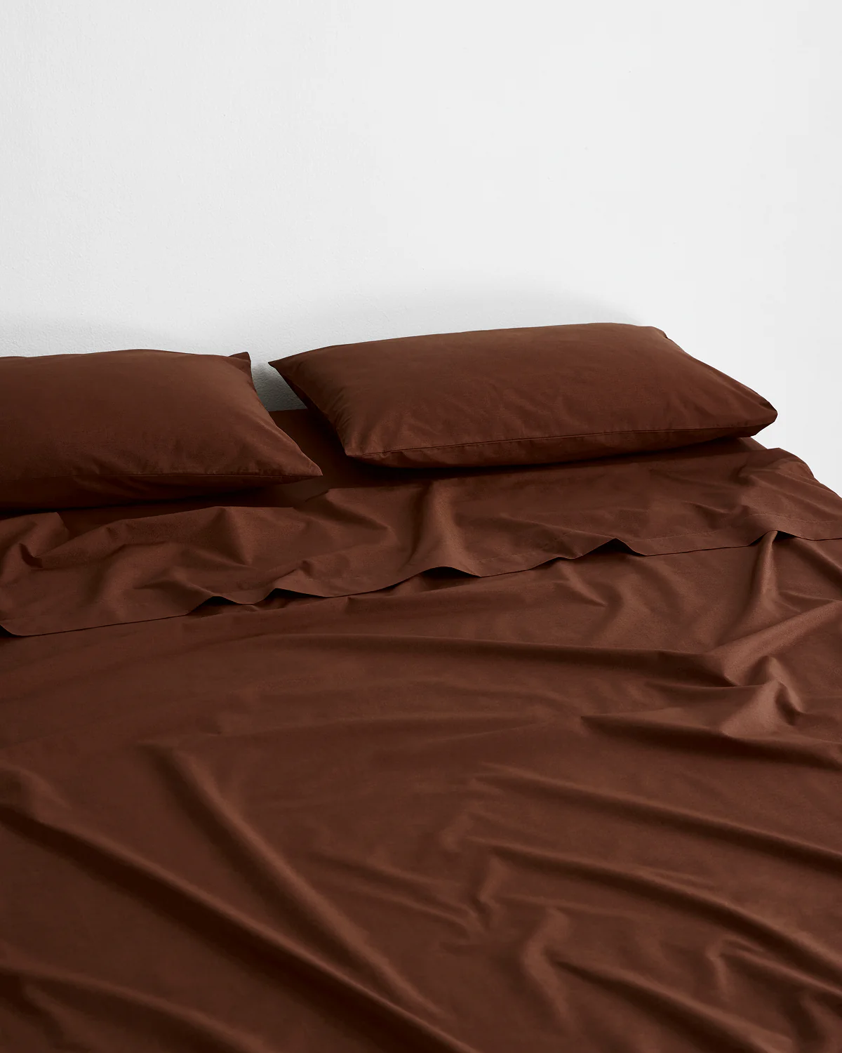 Espresso 100% Organic Cotton Flat Sheet - Image 4
