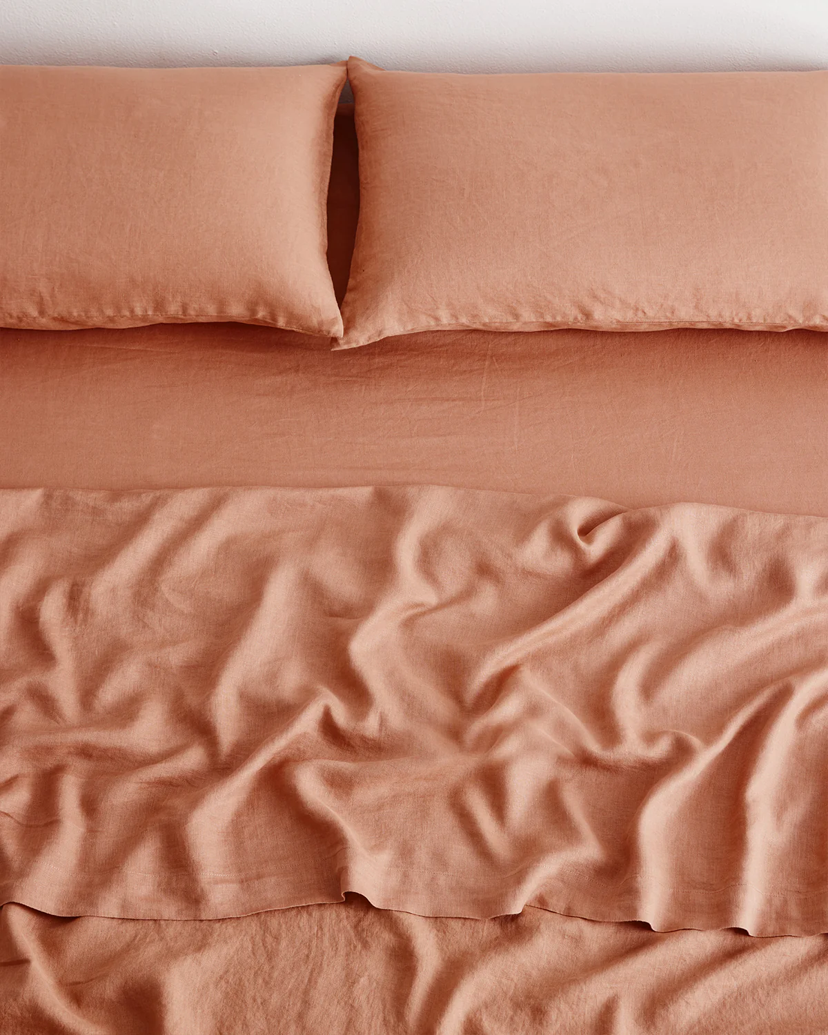 Hazelnut 100% French Flax Linen Fitted Sheet - Image 2