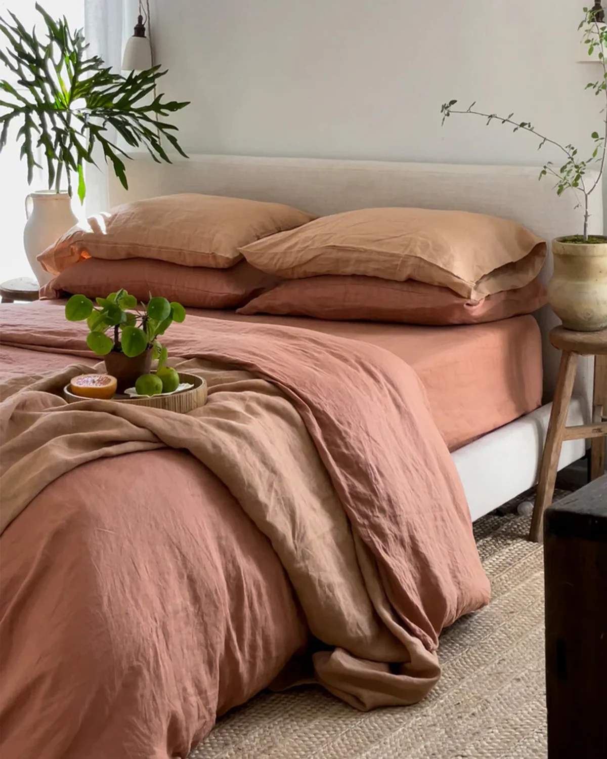 Hazelnut 100% French Flax Linen Sheet Set - Image 6