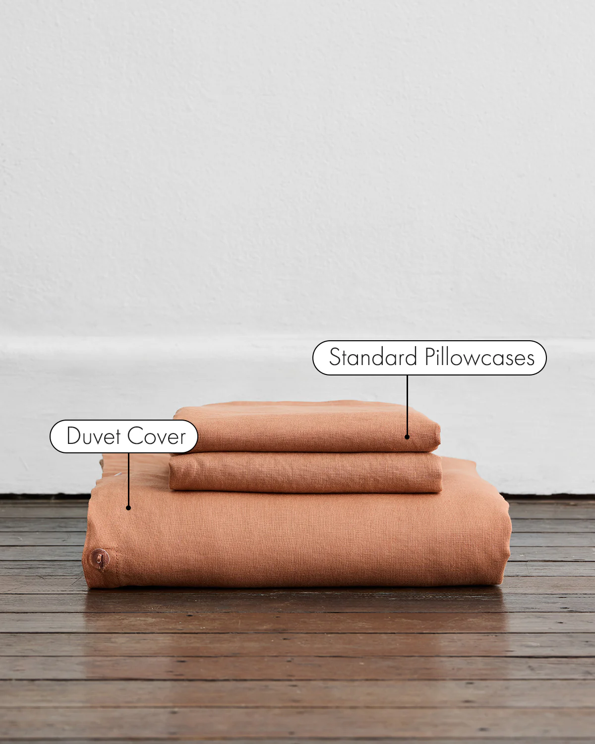 Hazelnut 100% French Flax Linen Duvet Cover Set - Image 2