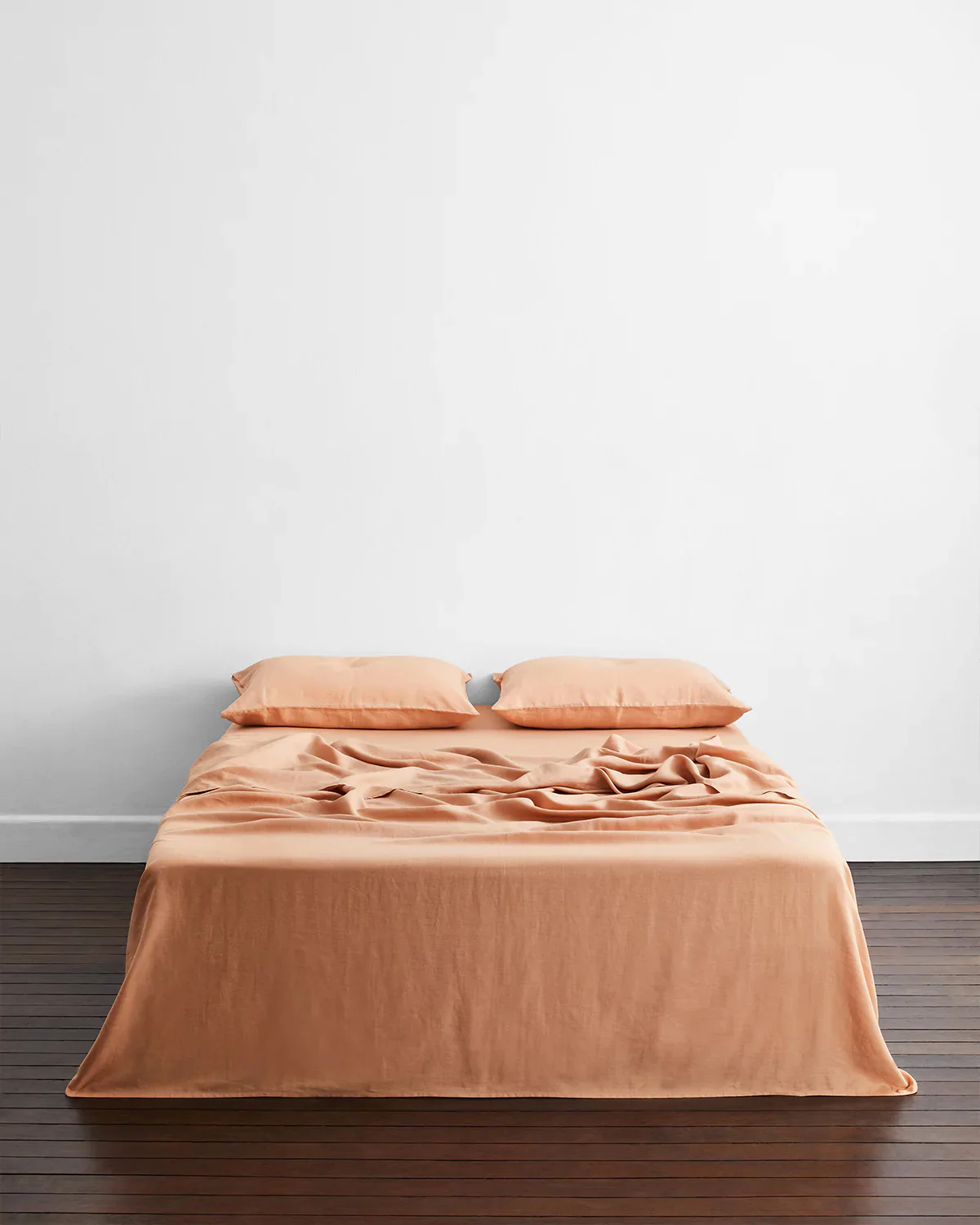 Hazelnut & Terracotta 100% French Flax Linen Bedding Bundle - Image 5