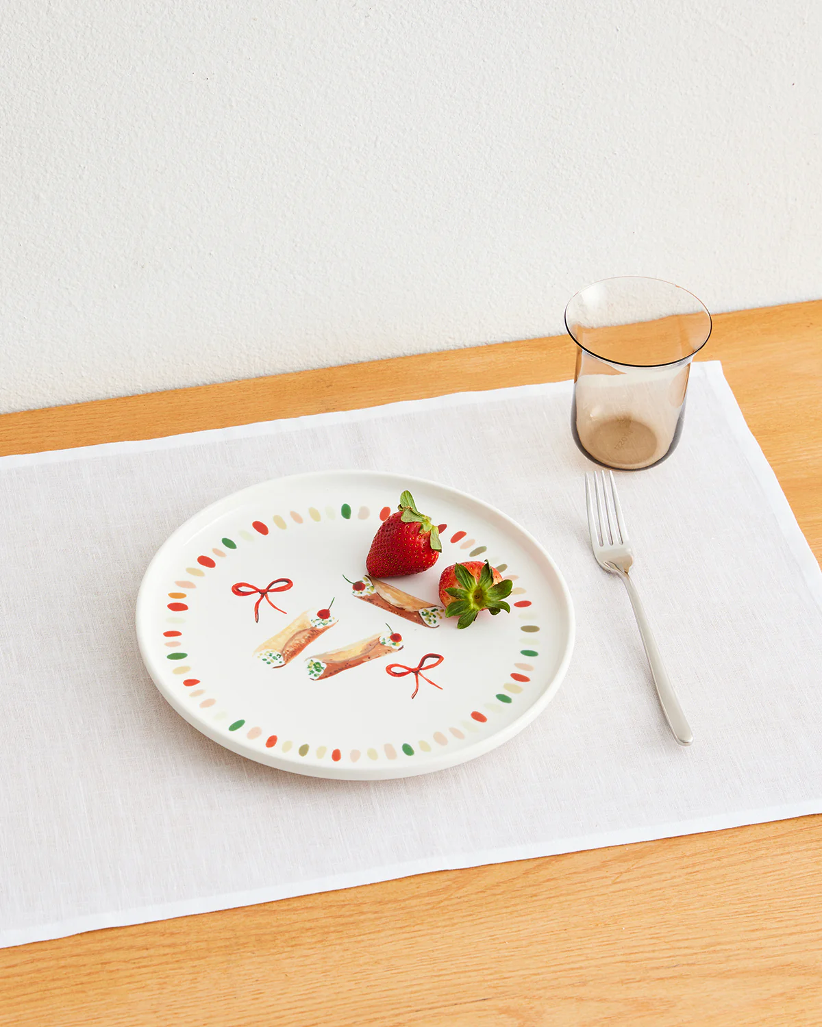 Idda Studio x Bed Threads 'Cannoli' Ceramic Dinner Plate - Image 2