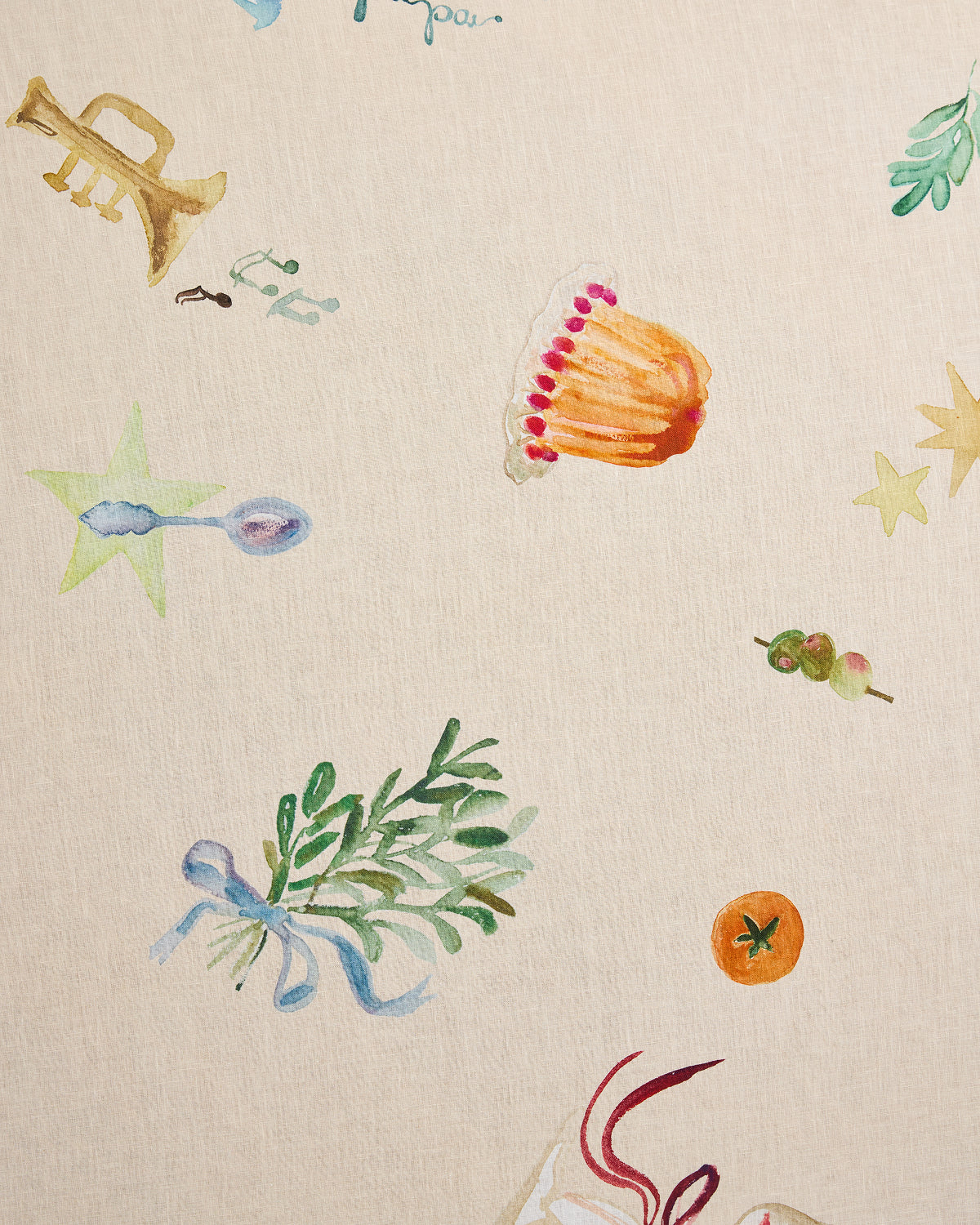 La Fête 100% French Flax Linen Tablecloth - Image 18