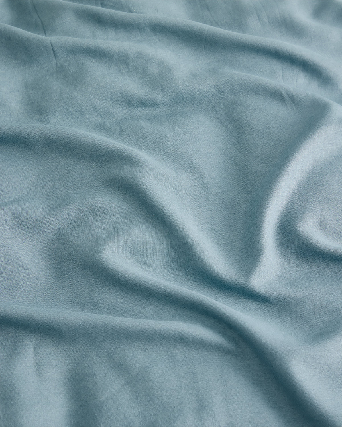 Lagoon 100% French Flax Linen Fitted Sheet Set - Image 4