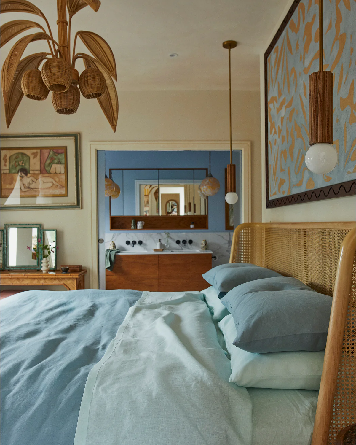 Lagoon 100% French Flax Linen Pillowcases (Set of Two) - Image 6