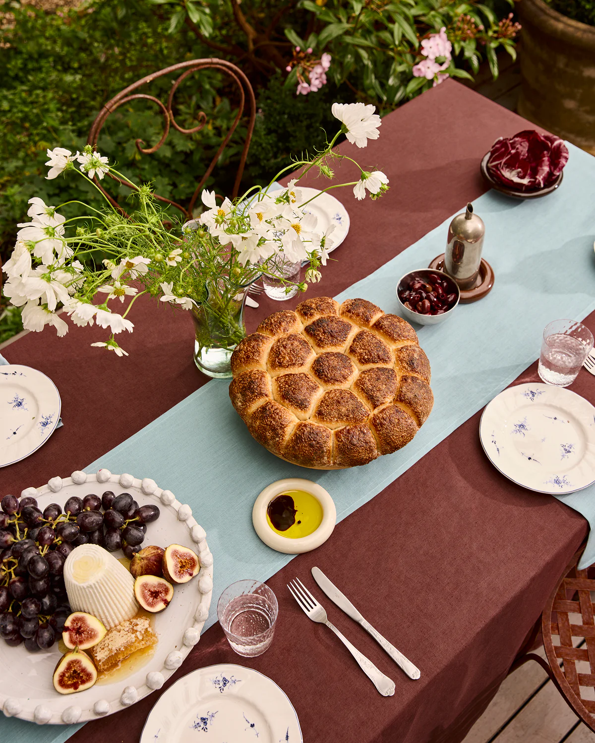 Lagoon 100% French Flax Linen Table Runner - Image 3