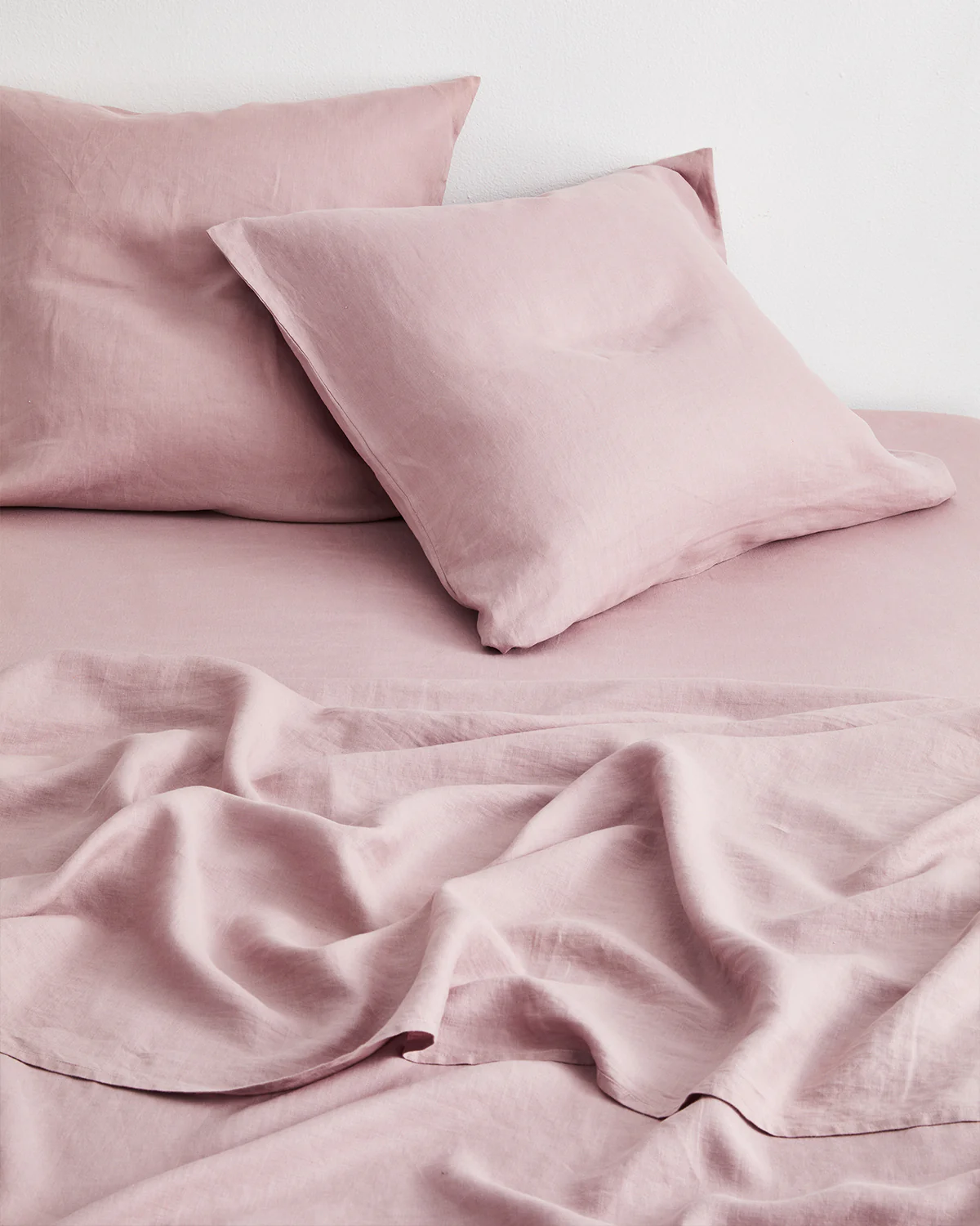 Lavender 100% French Flax Linen European Pillowcases (Set of Two) - Image 2