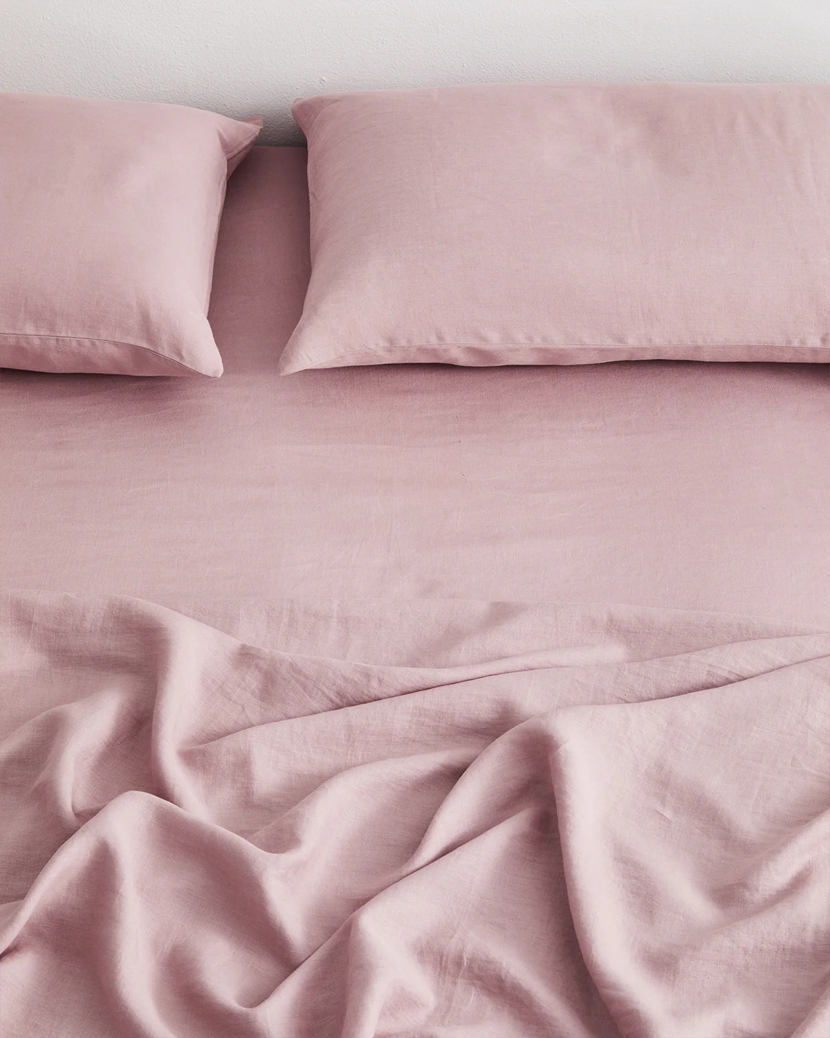 Lavender 100% French Flax Linen Fitted Sheet - Image 2