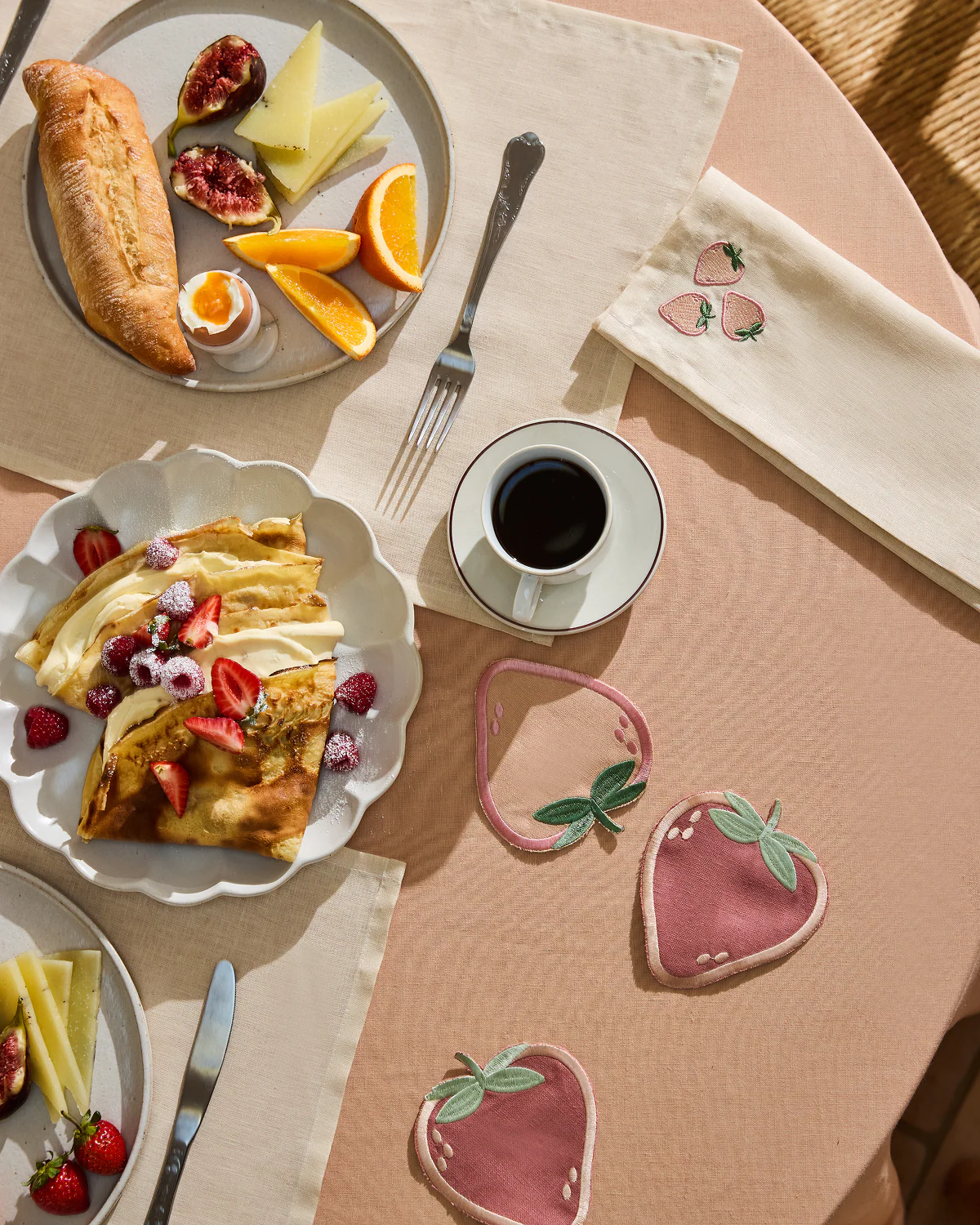 Terracotta 100% French Flax Linen Tablecloth - Image 5