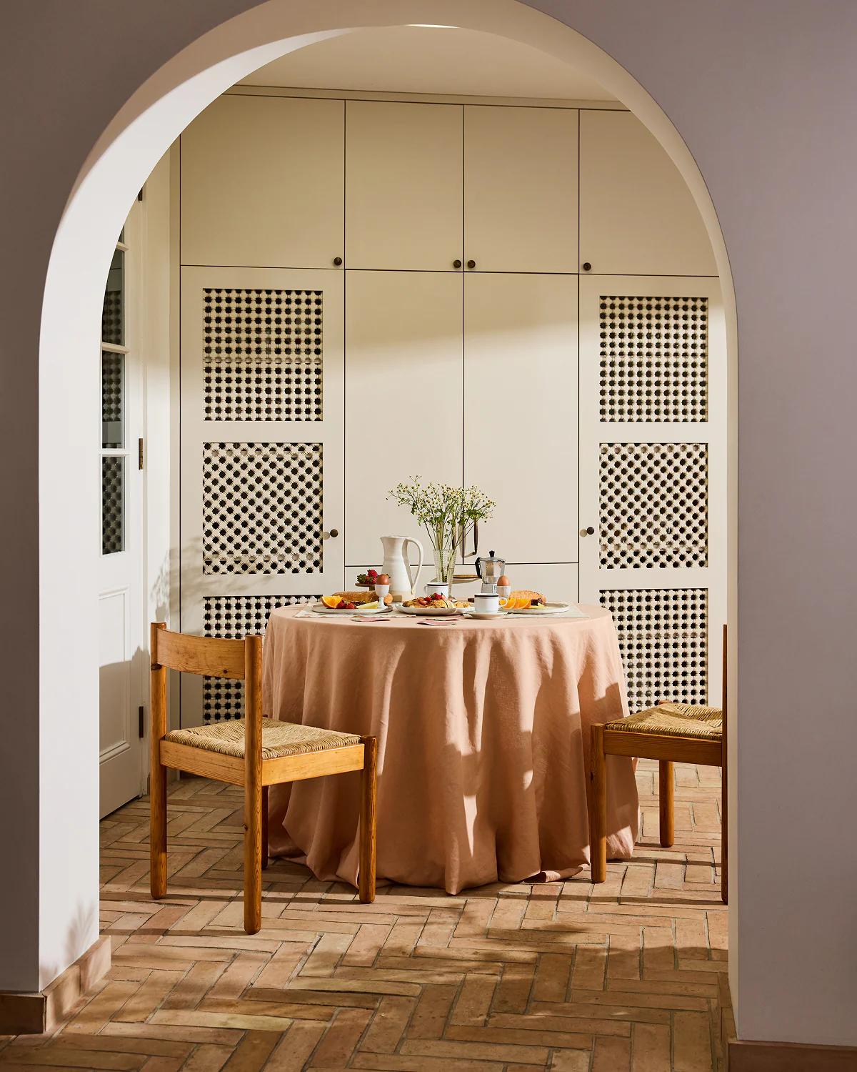 Terracotta 100% French Flax Linen Tablecloth - Image 4