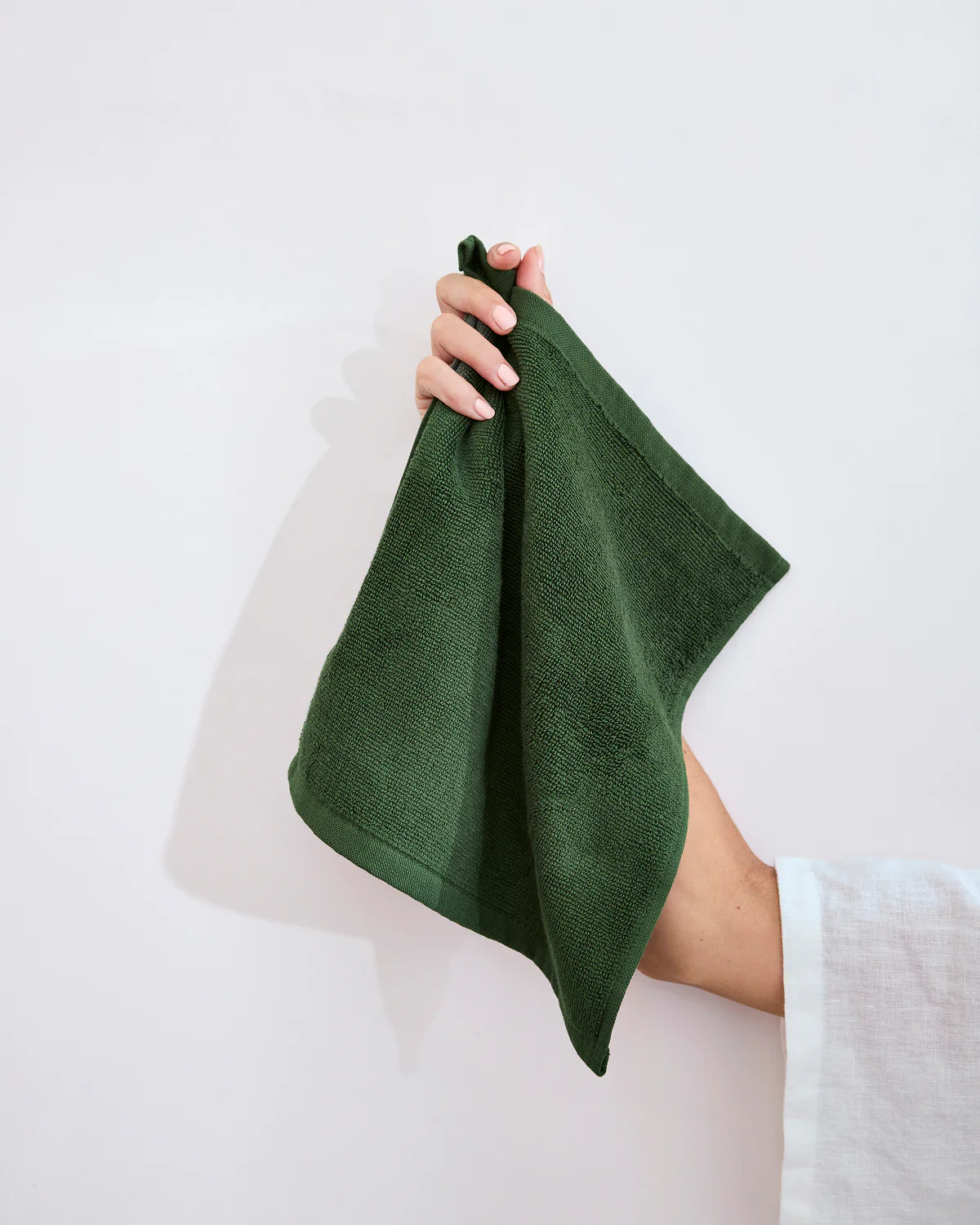 Moss 100% Cotton Terry Face Washers (Set of Two) - Image 3