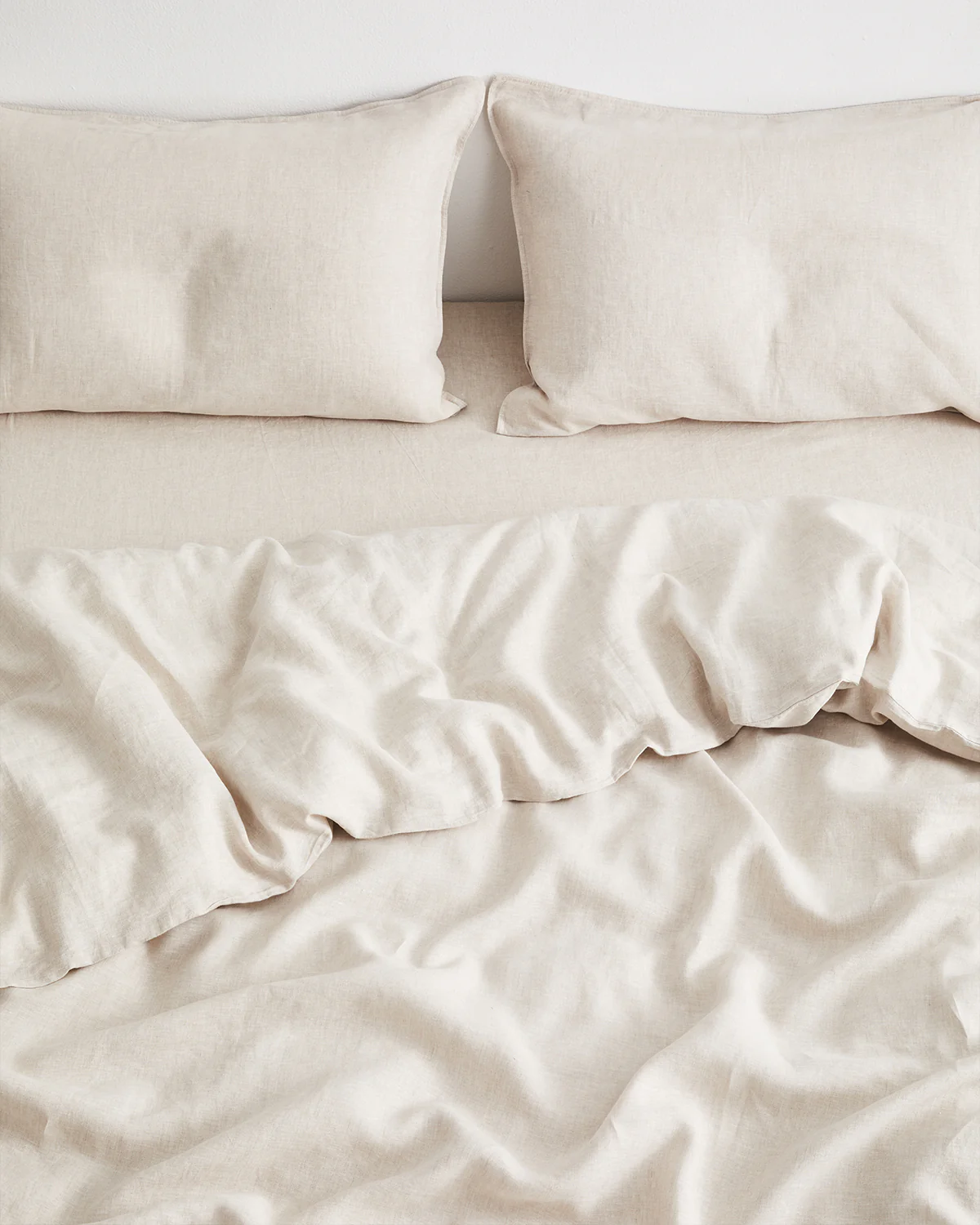 Oatmeal 100% French Flax Linen Duvet Cover - Image 3