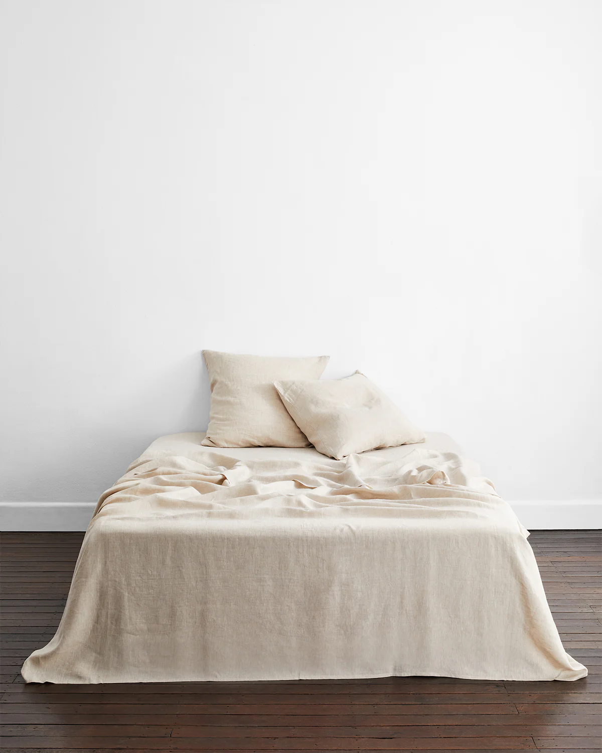 Oatmeal 100% French Flax Linen European Pillowcases (Set of Two) - Image 3