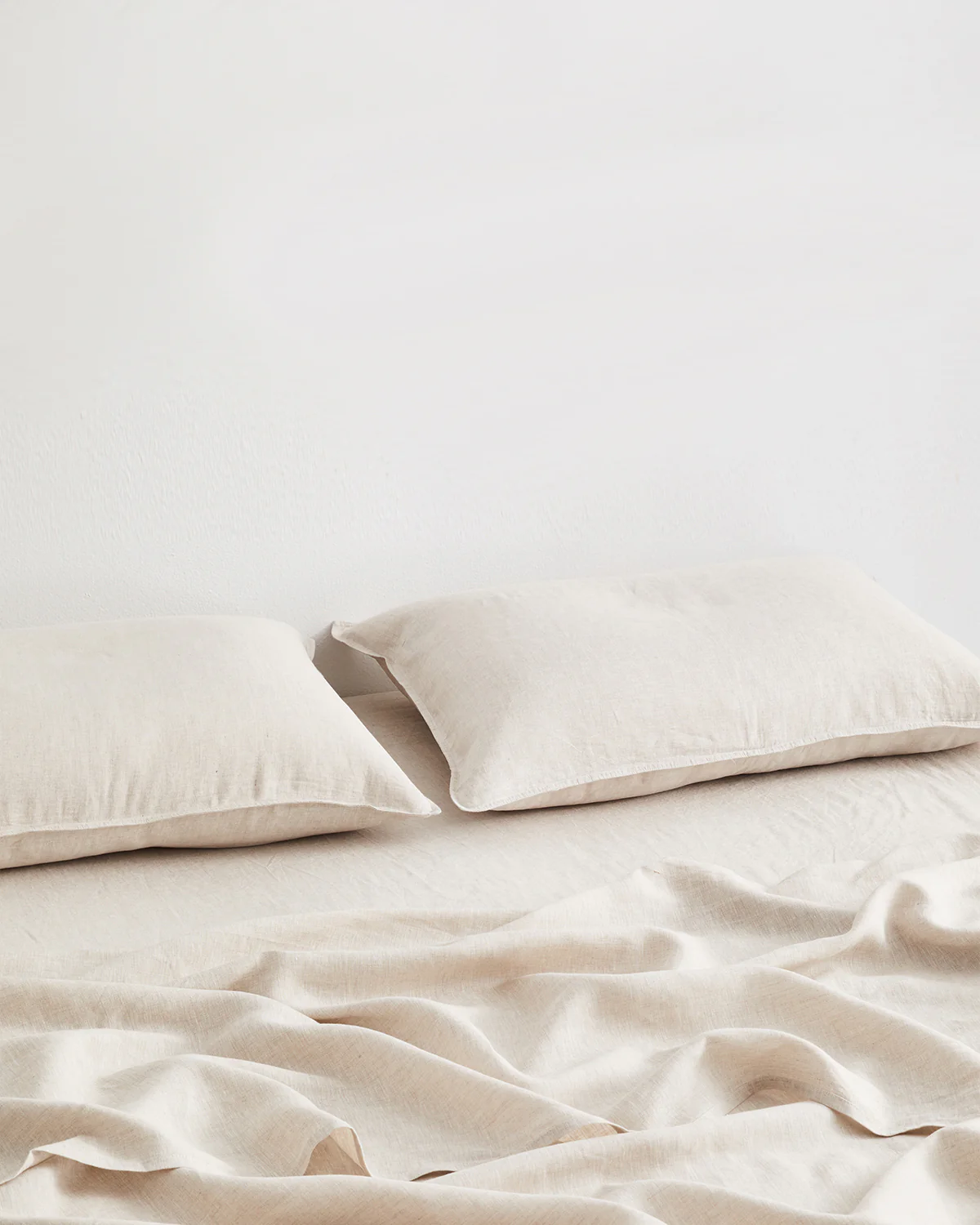 Oatmeal 100% French Flax Linen Fitted Sheet - Image 3