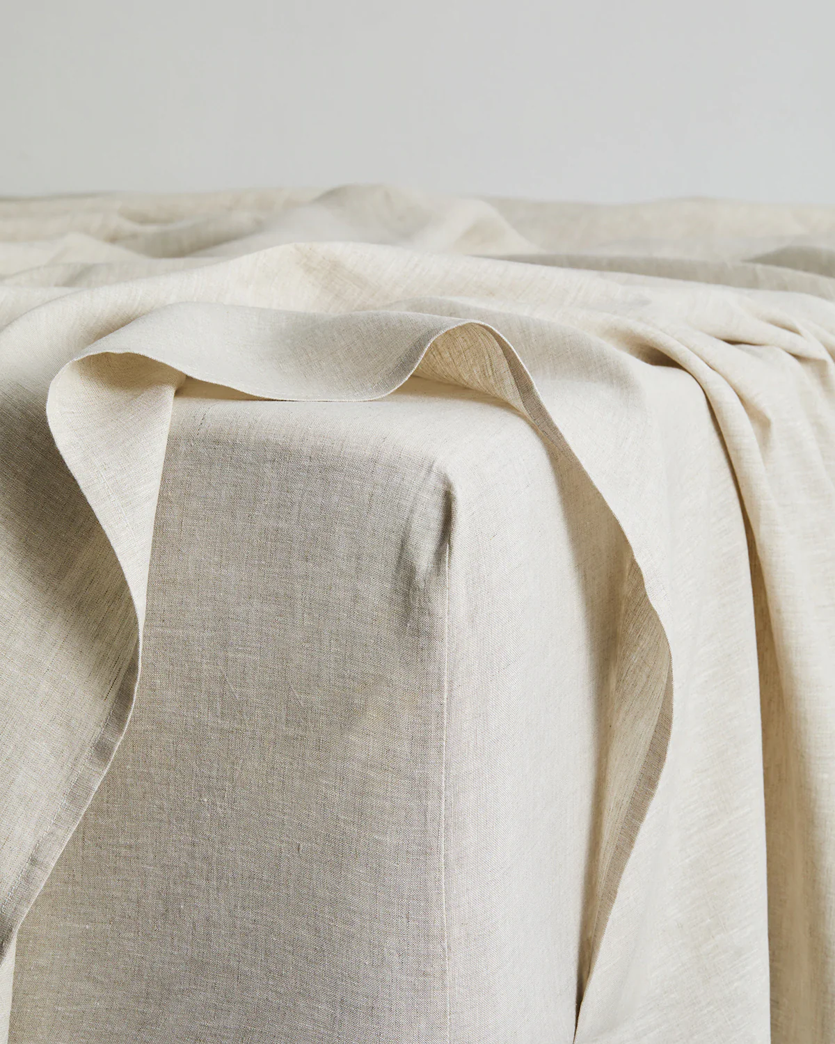 Oatmeal & Terracotta 100% French Flax Linen Bedding Bundle - Image 3