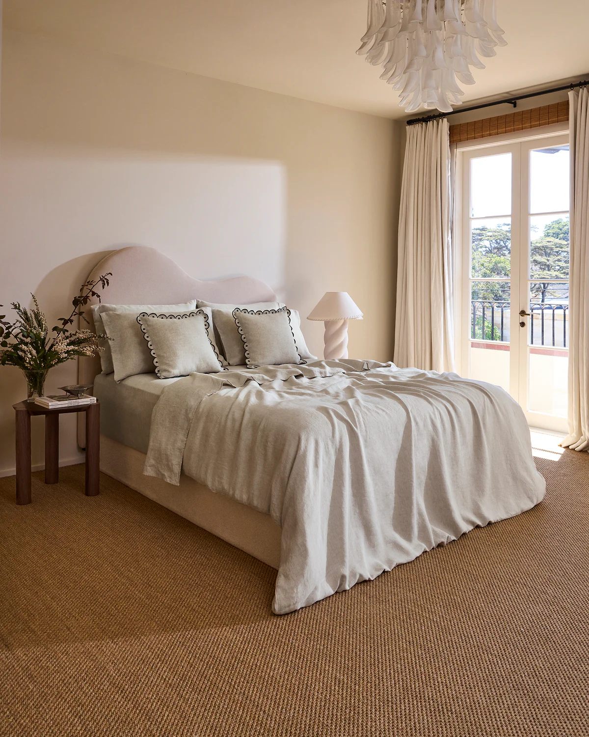 Oatmeal 100% French Flax Linen Bedding Set - Image 6
