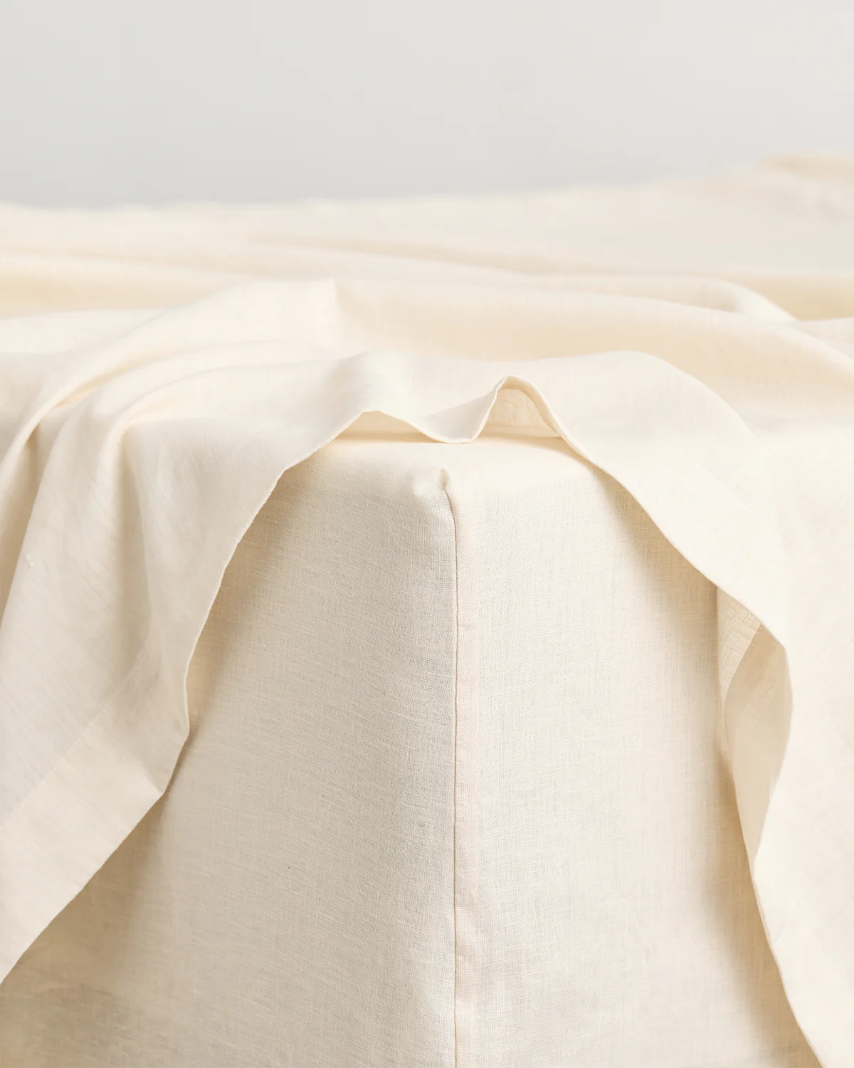 Oatmeal & Crème 100% French Flax Linen Quilt Bedding Bundle - Image 3