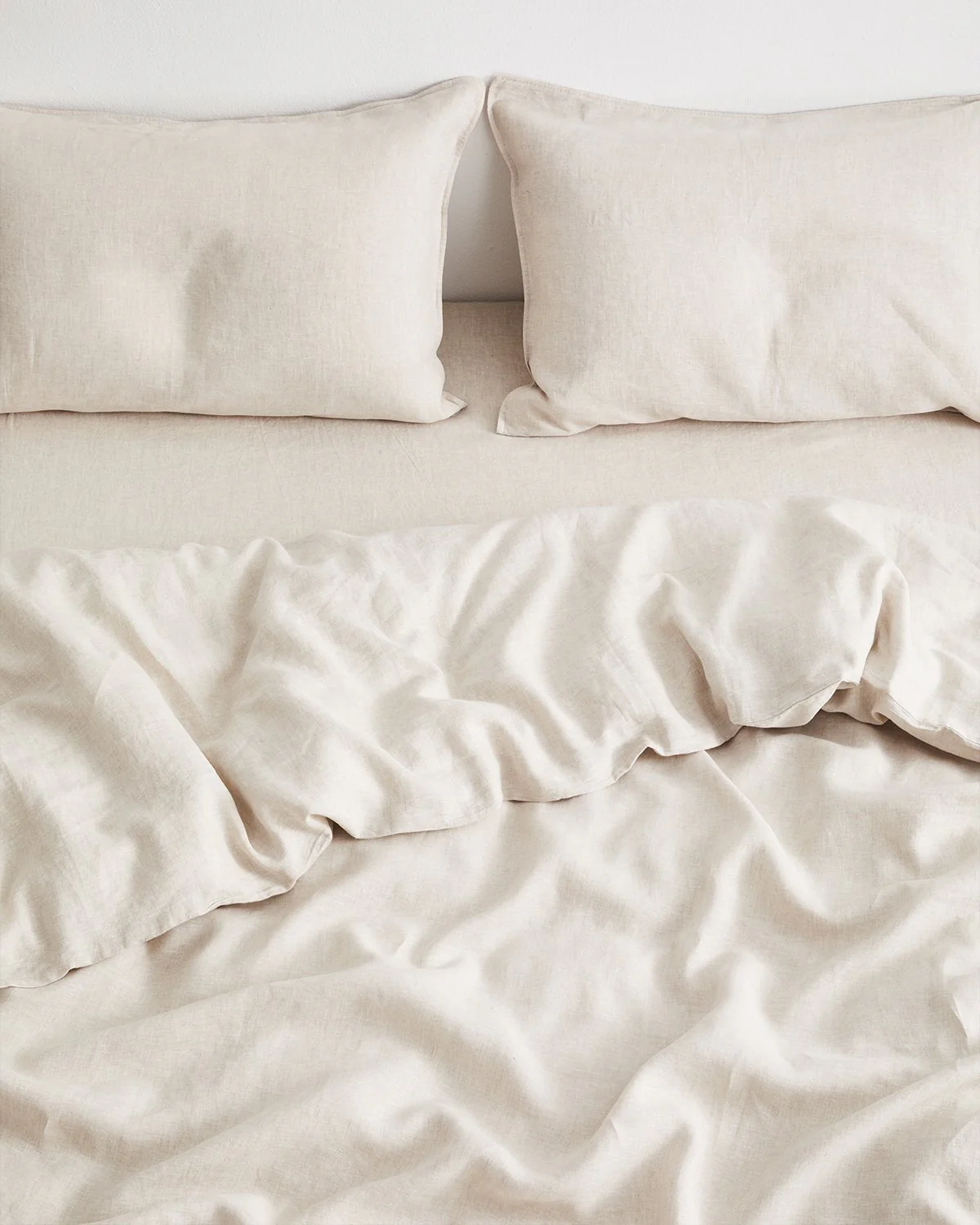 Oatmeal 100% French Flax Linen Bedding Set - Image 4