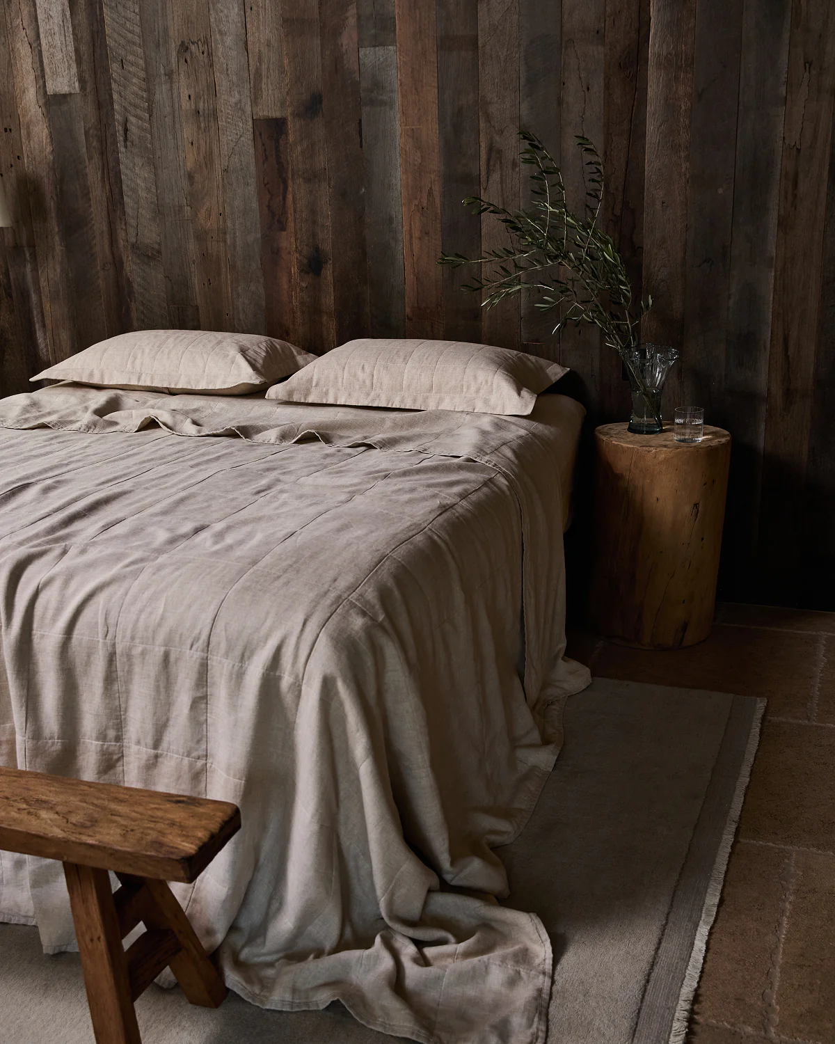 Oatmeal Quilted Pillowcases (Set of Two) - Image 3