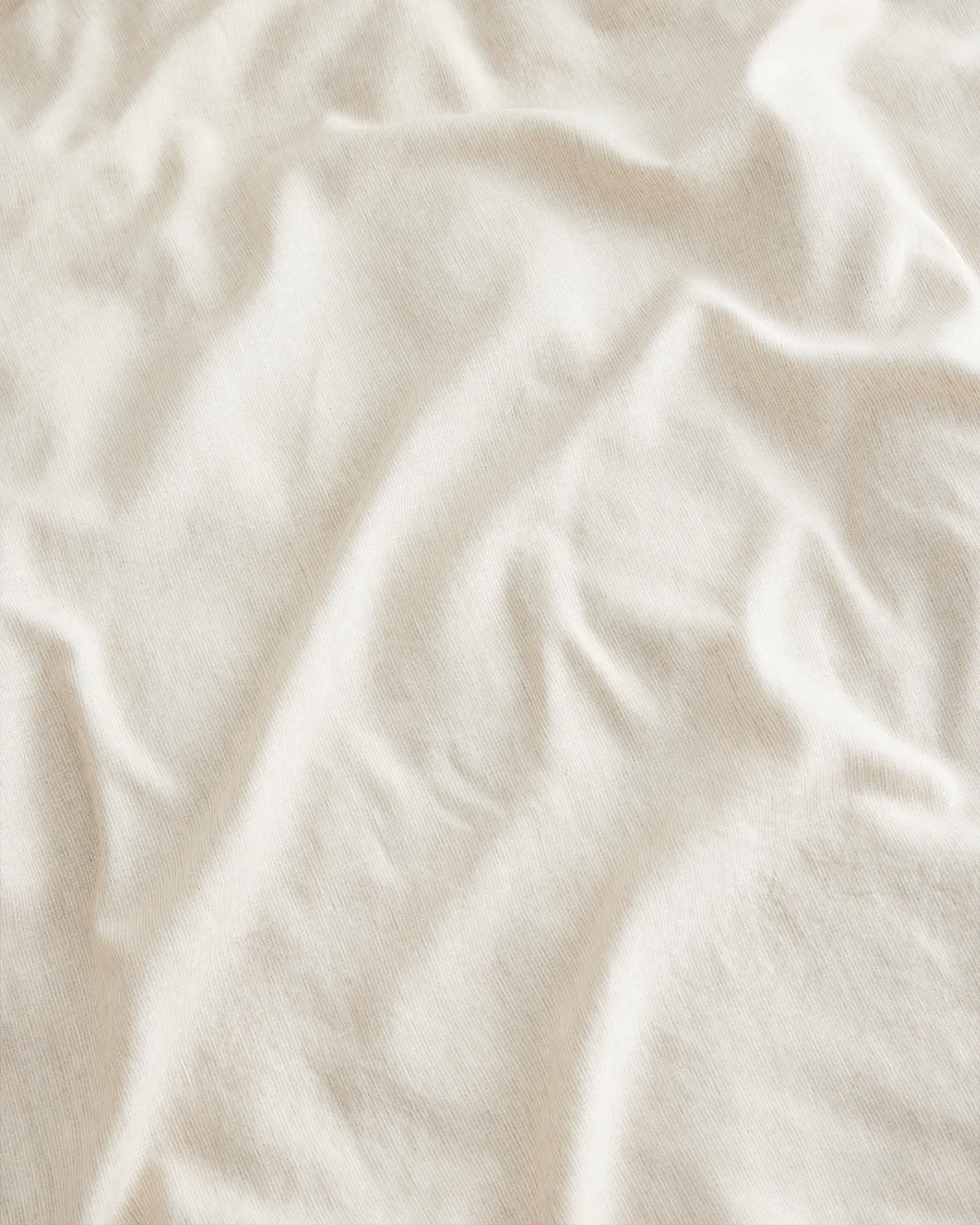 Oatmeal & White Stripe 100% French Flax Linen Flat Sheet - Image 4
