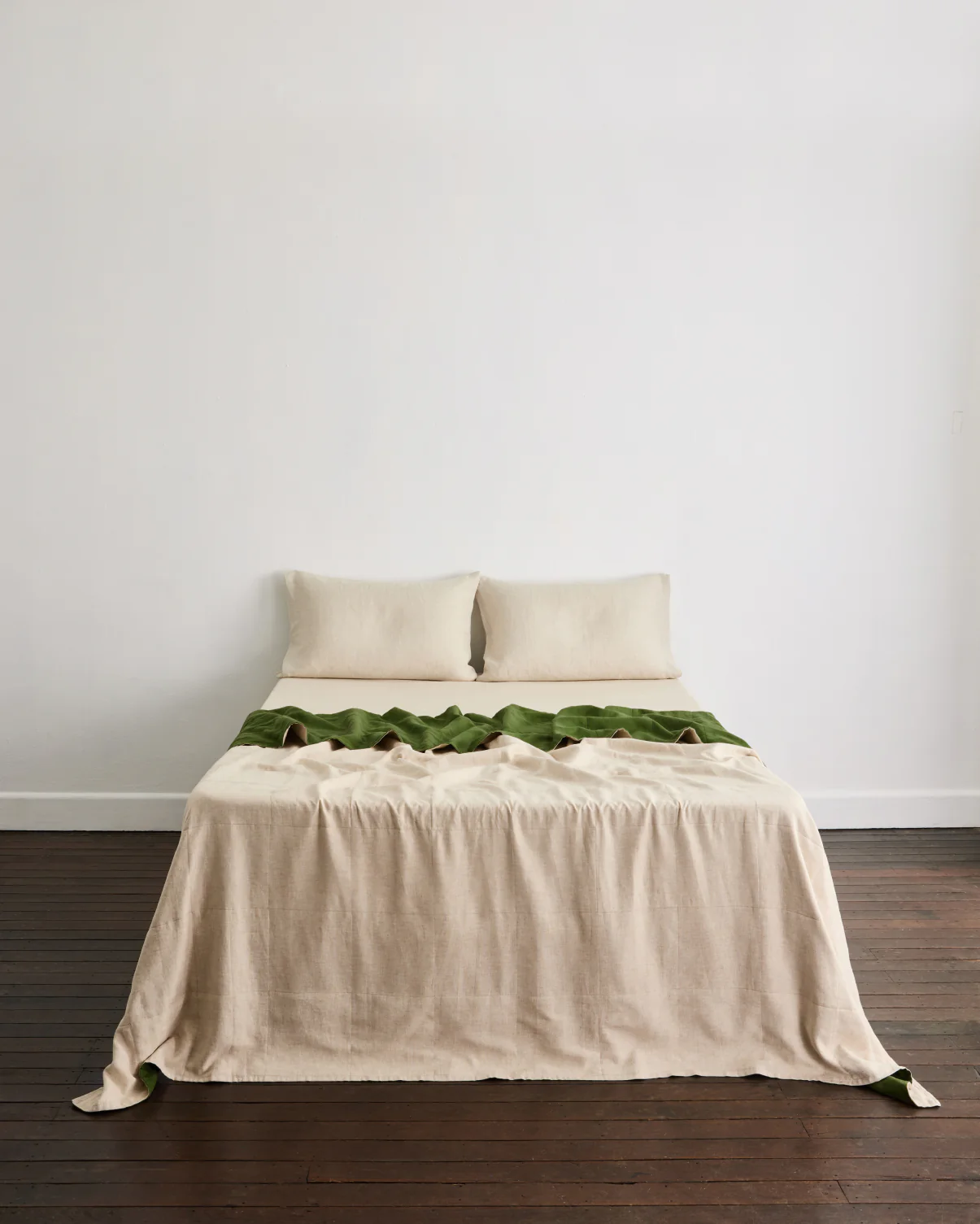 Olive & Oatmeal Two-Tone Quilt - Image 2