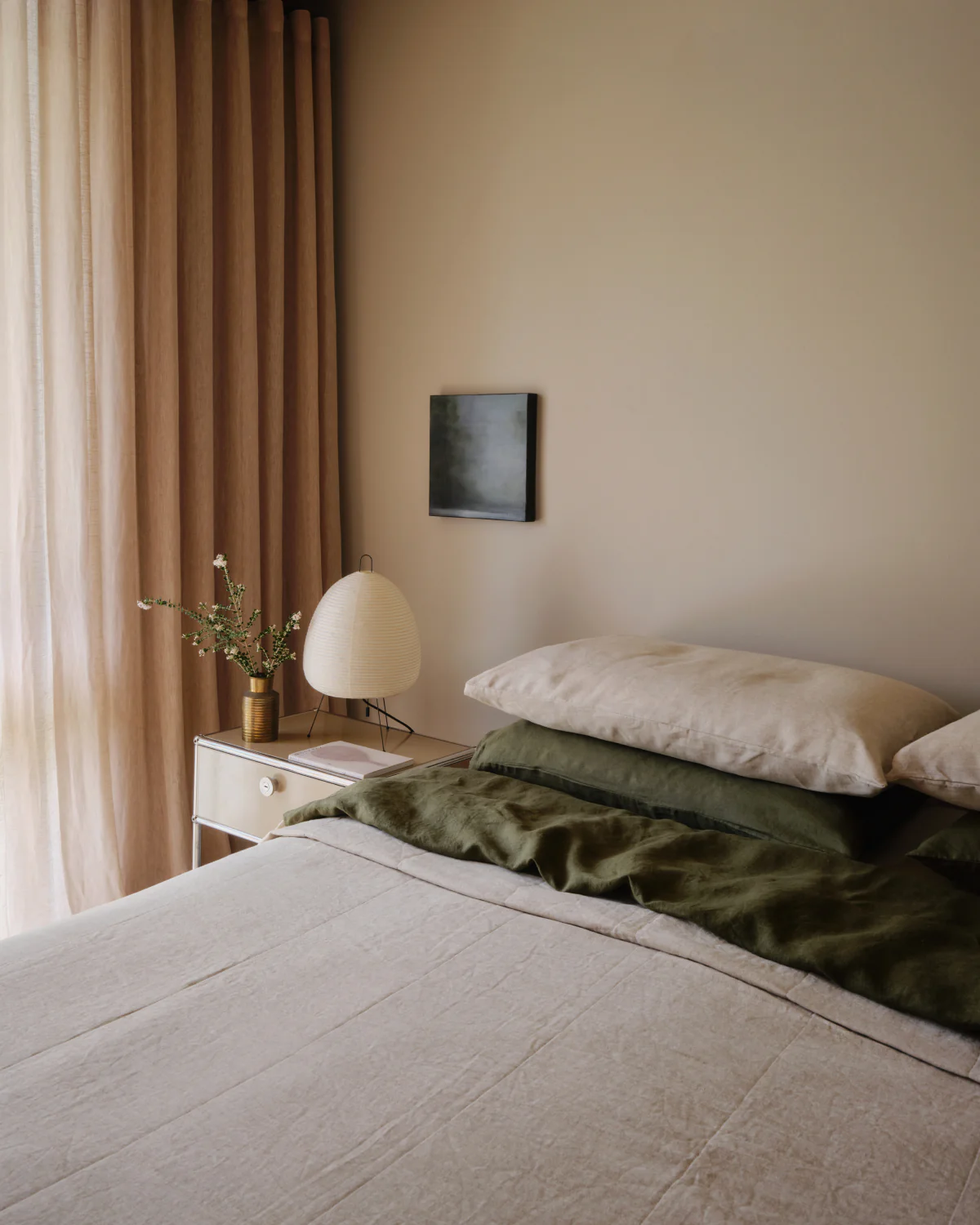 Olive & Oatmeal Two-Tone Quilt - Image 5