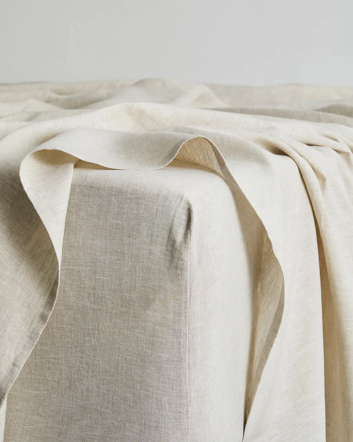 Olive Stripe, Terracotta & Oatmeal 100% French Flax Linen Bedding Bundle - Image 4