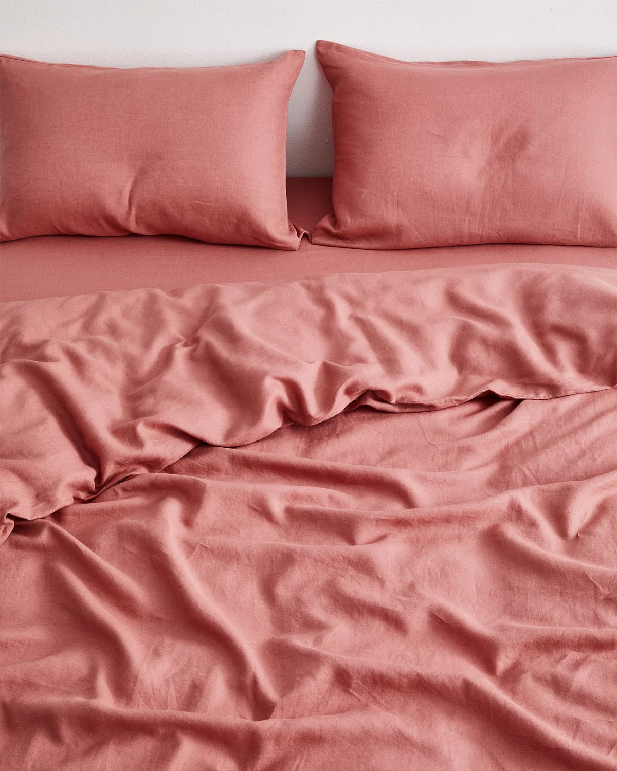 Pink Clay 100% French Flax Linen Bedding Set - Image 4