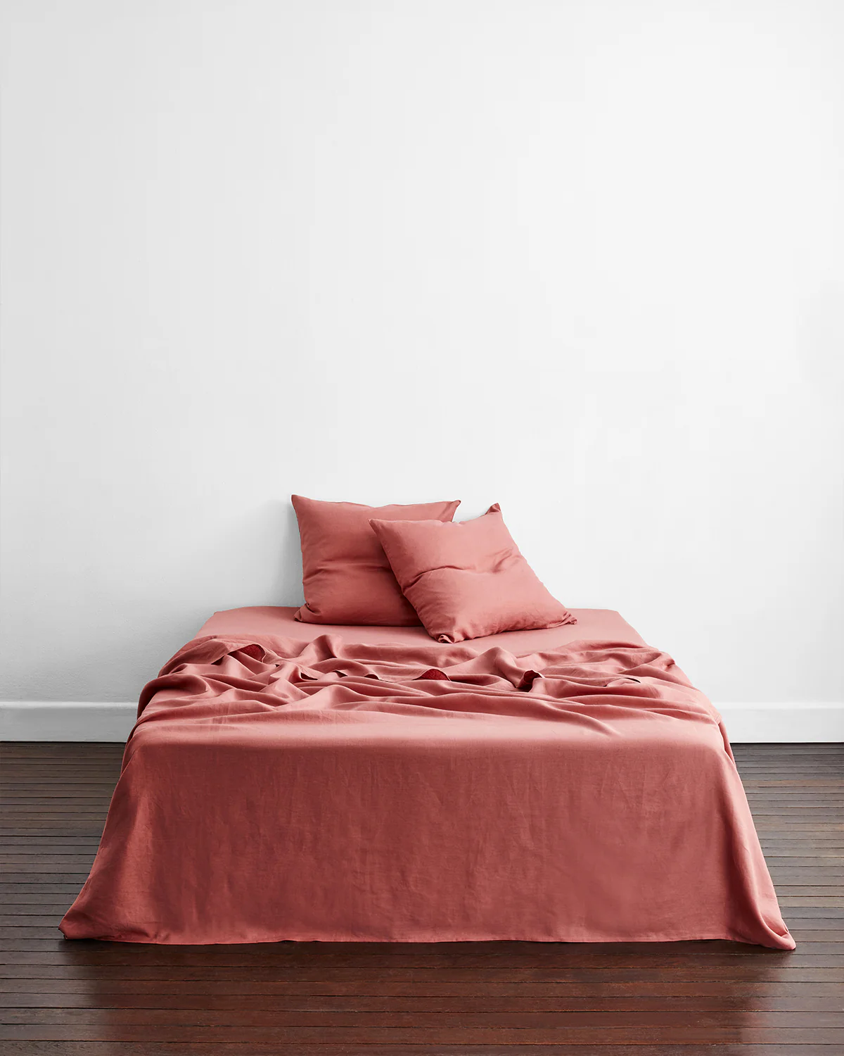 Pink Clay 100% French Flax Linen European Pillowcases (Set of Two) - Image 3