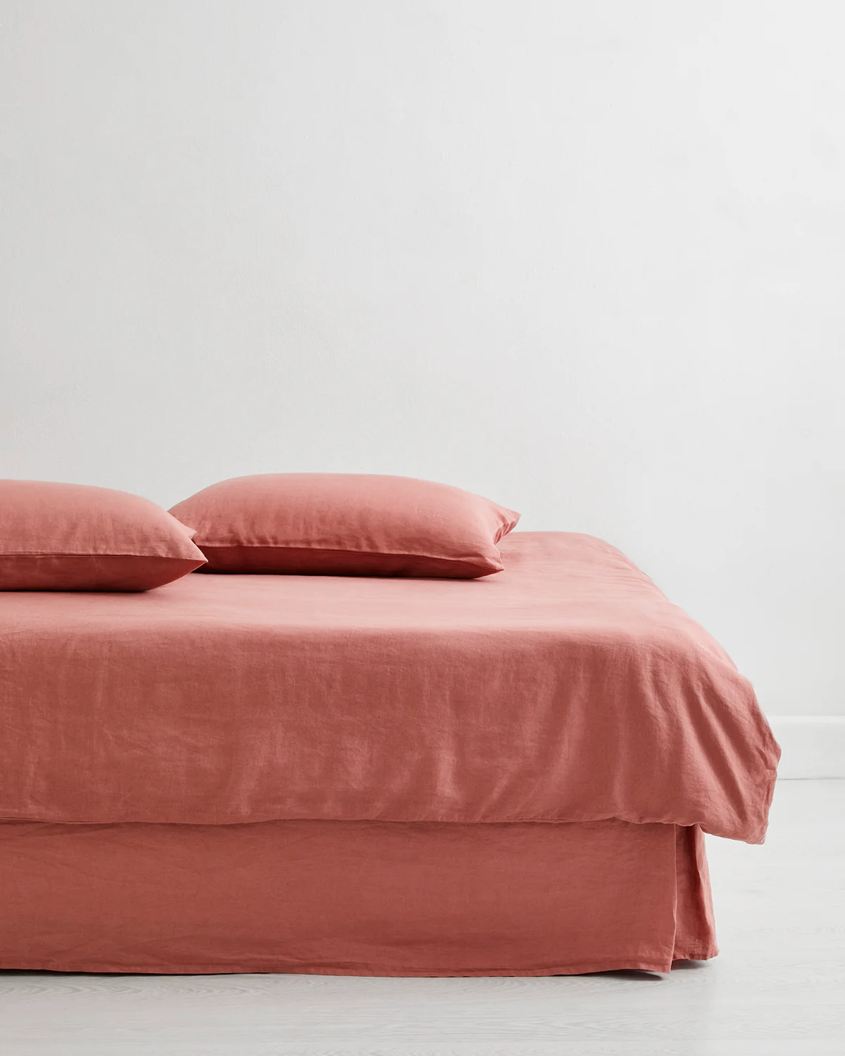 Pink Clay 100% French Flax Linen Valance - Image 4