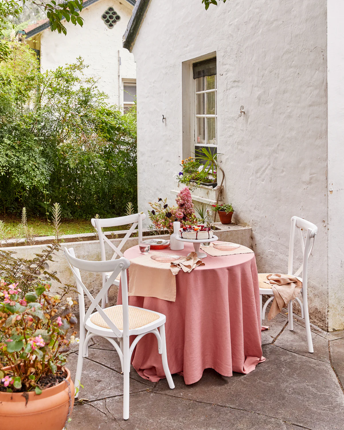 Terracotta 100% French Flax Linen Placemats (Set of Four) - Image 3
