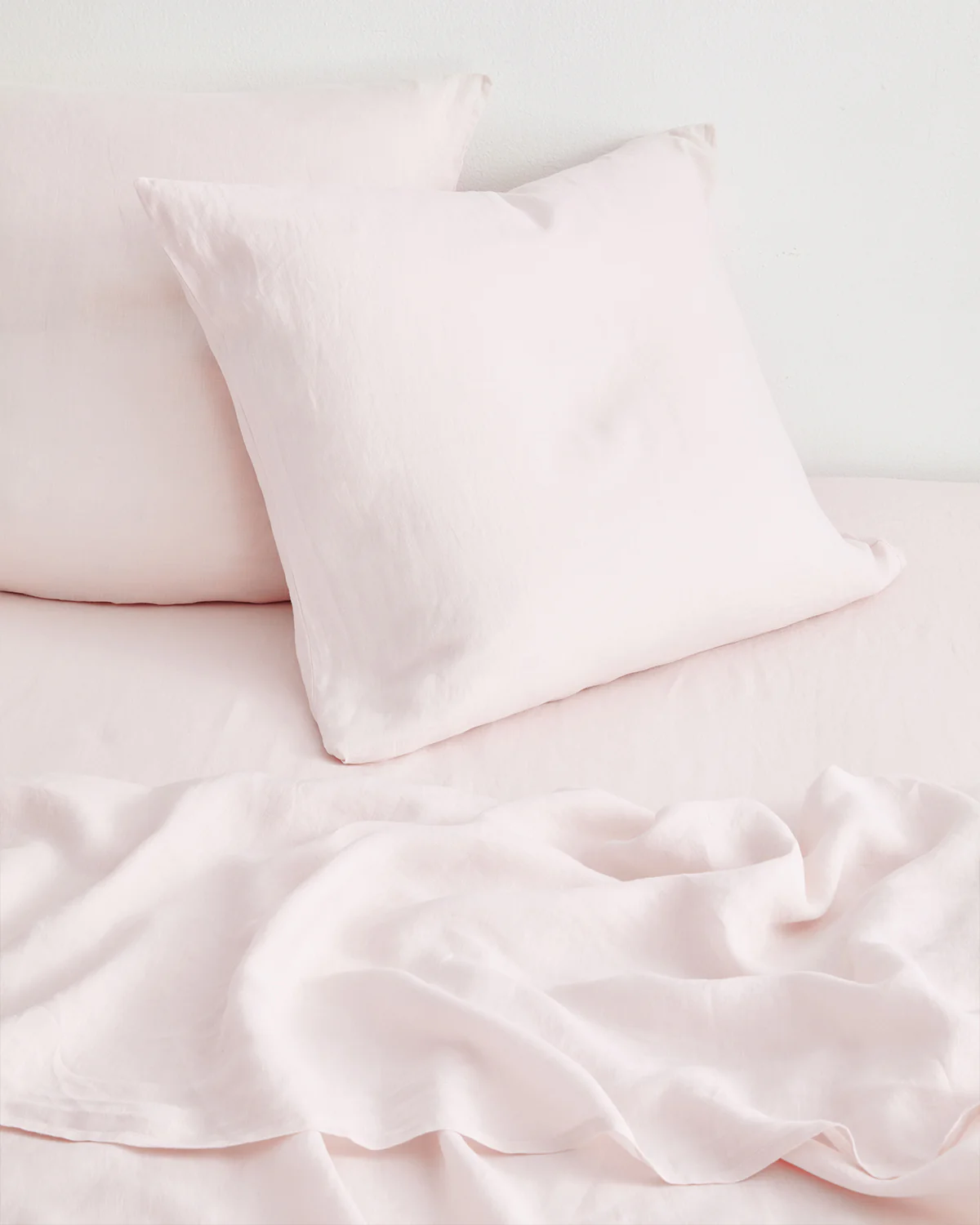 Rosewater 100% French Flax Linen European Pillowcases (Set of Two) - Image 2