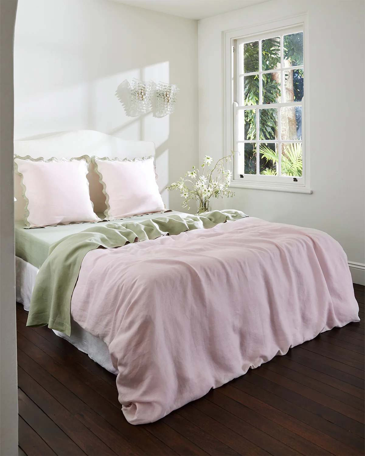 Rosewater 100% French Flax Linen Bedding Set - Image 6
