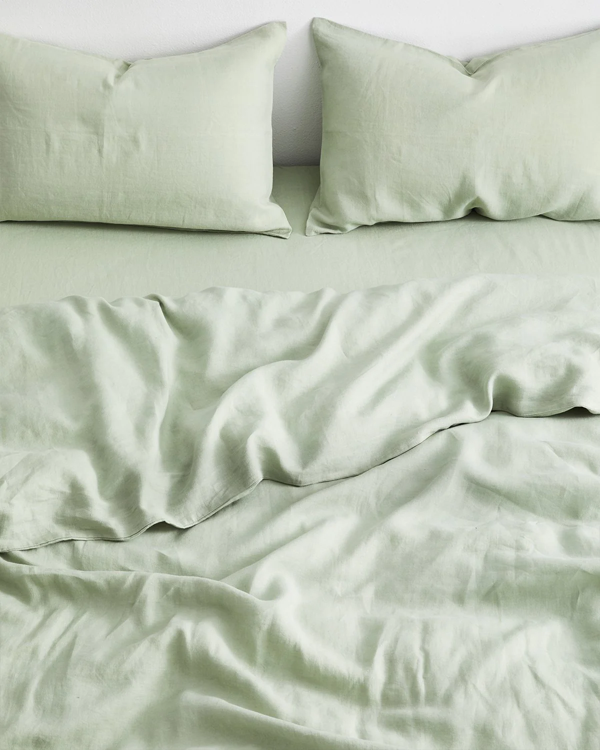 Sage 100% French Flax Linen Bedding Set - Image 4